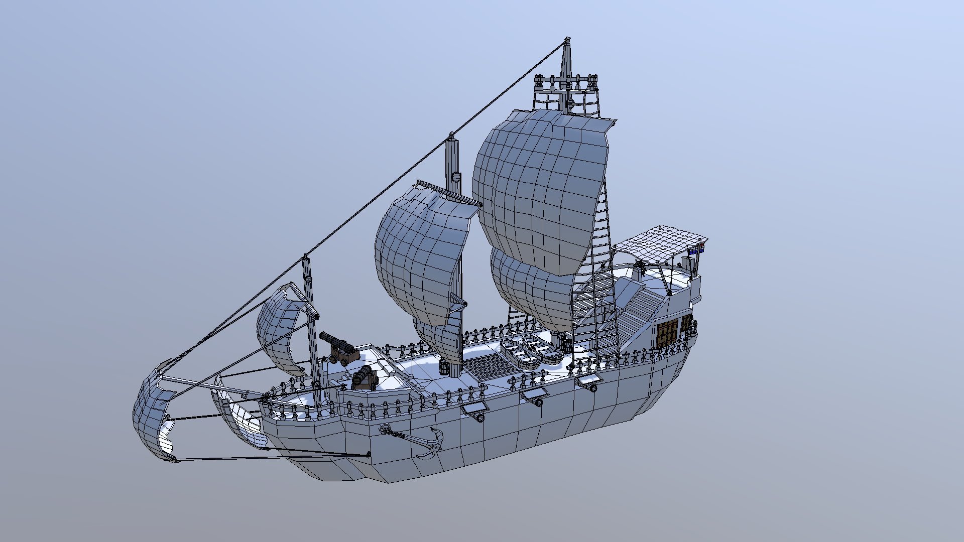 Pirate Ship Export 7 3d model