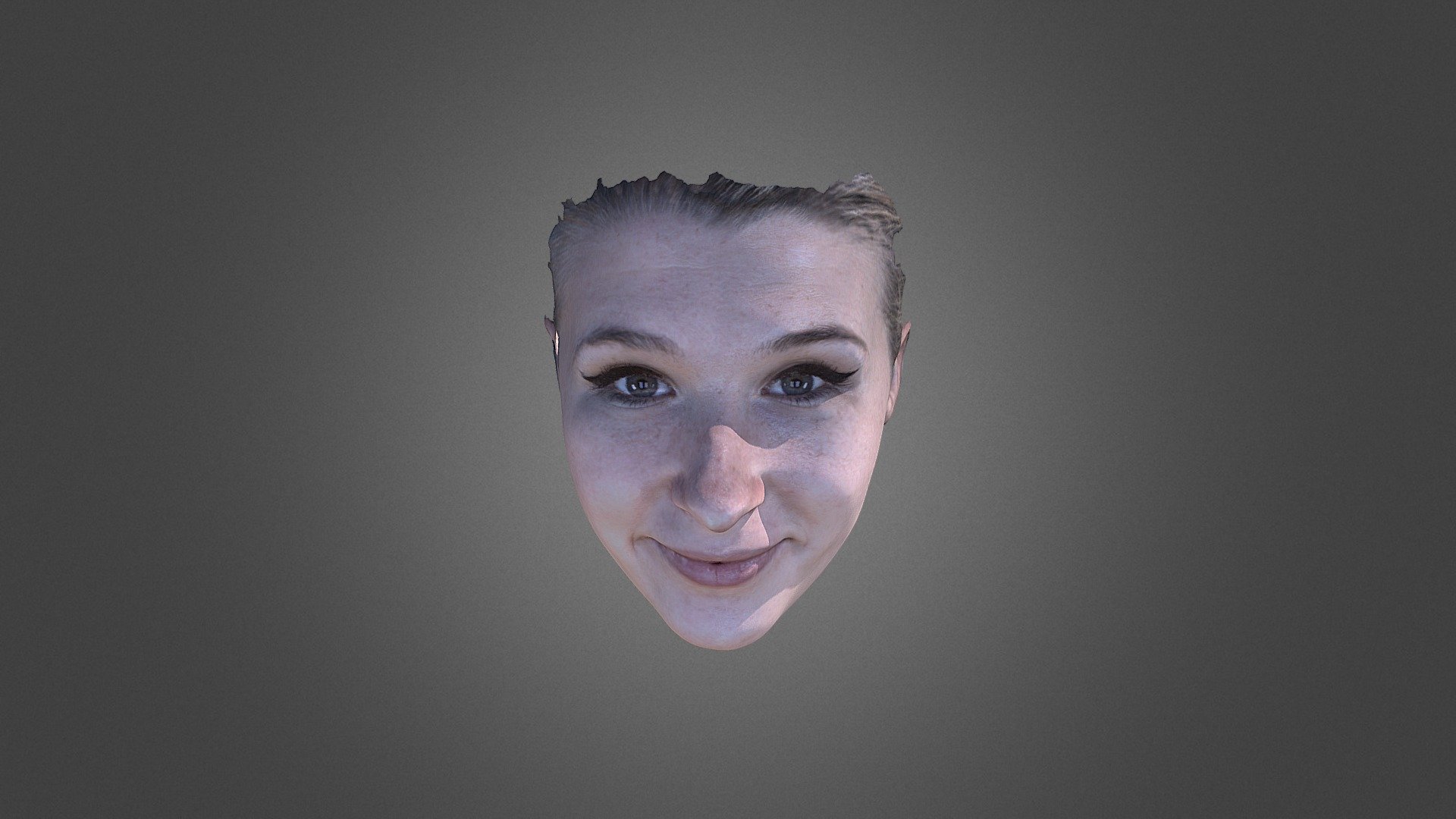 3D Face scanner Facense Model 5: girl 3d model