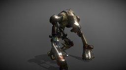 Dog-Robot (Rigged + Animated)