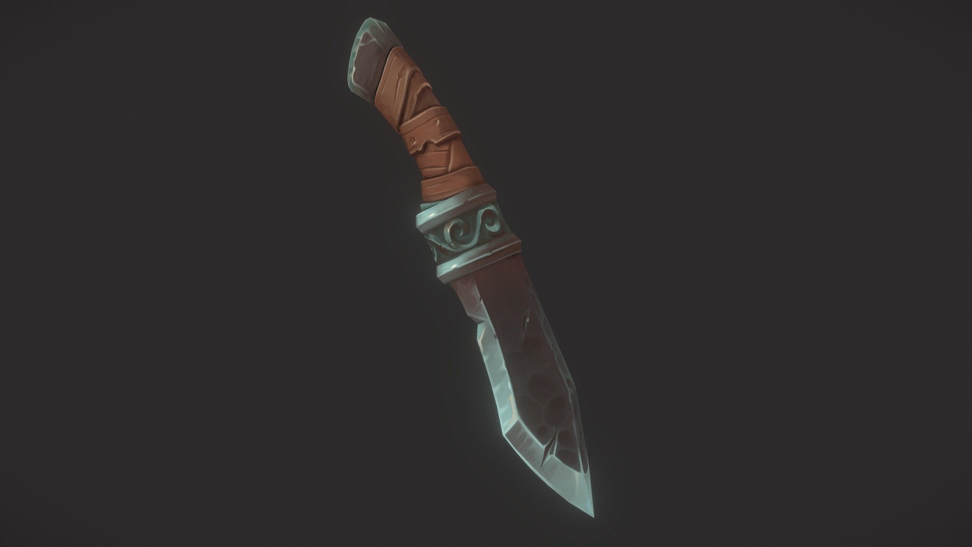 Knife Hand Paint 3d model