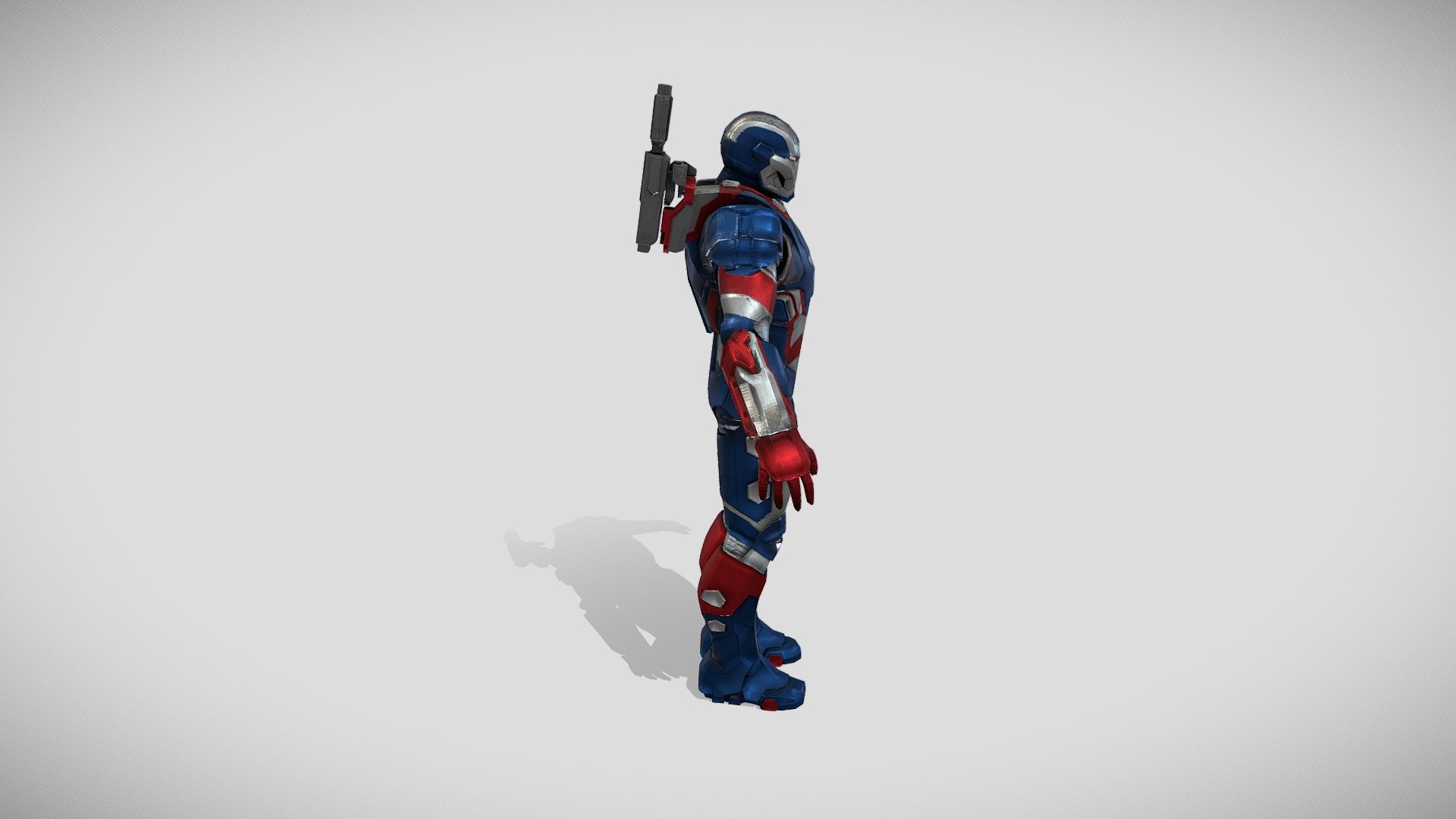 War Machine (Iron Patriot) 3d model