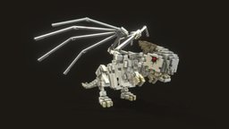 Voxel Bone Dragon