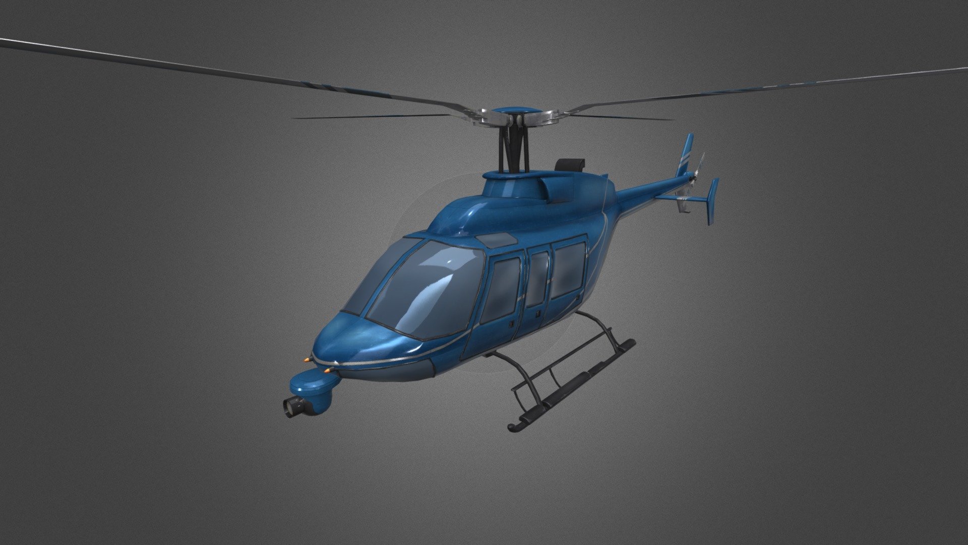 Helicopter Bell 407 Jet Ranger 3d model