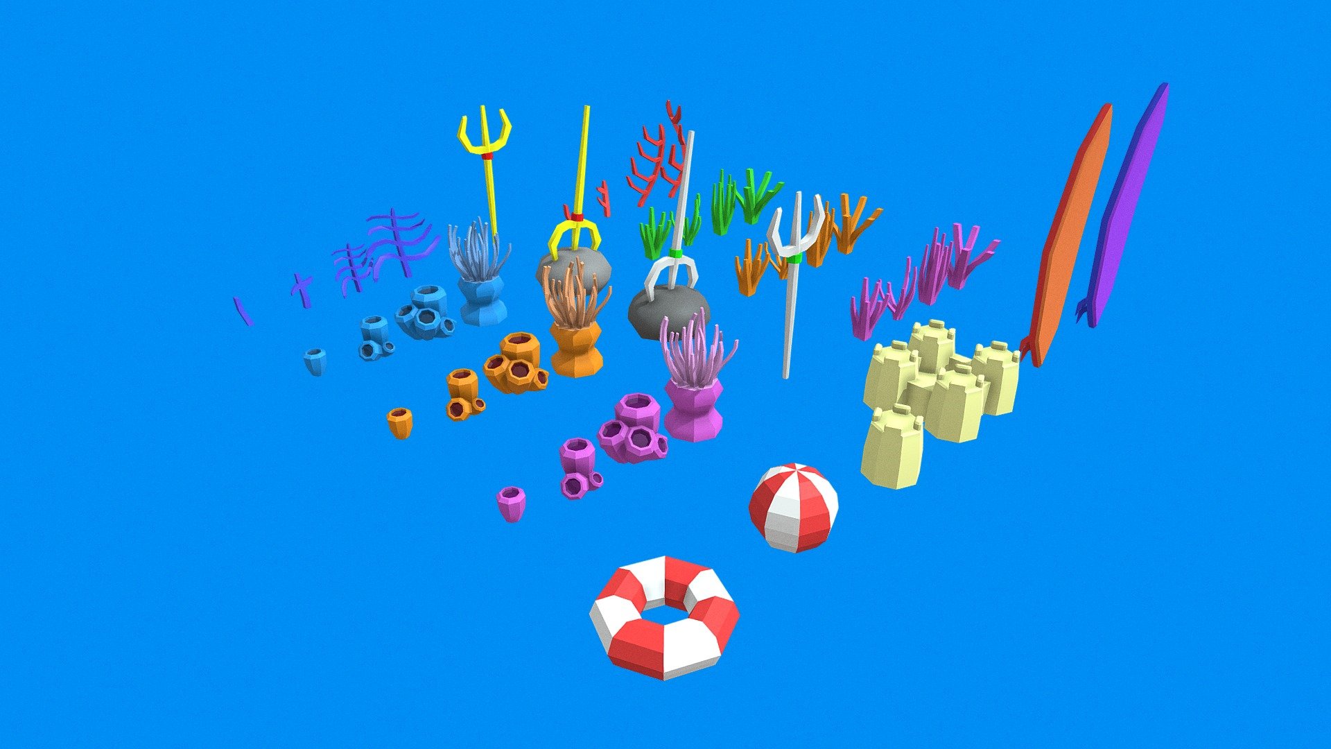 Ocean Game Asset 3d model