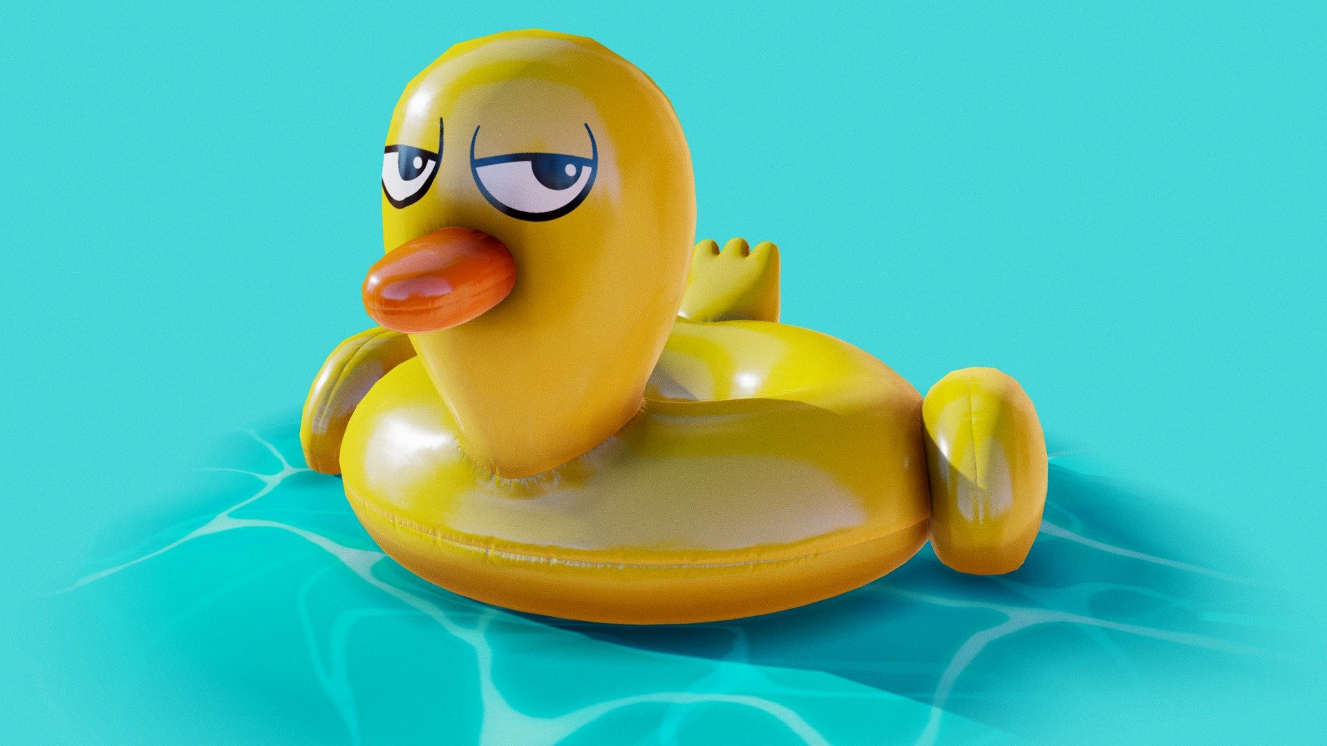 Inflatable Duck 3d model