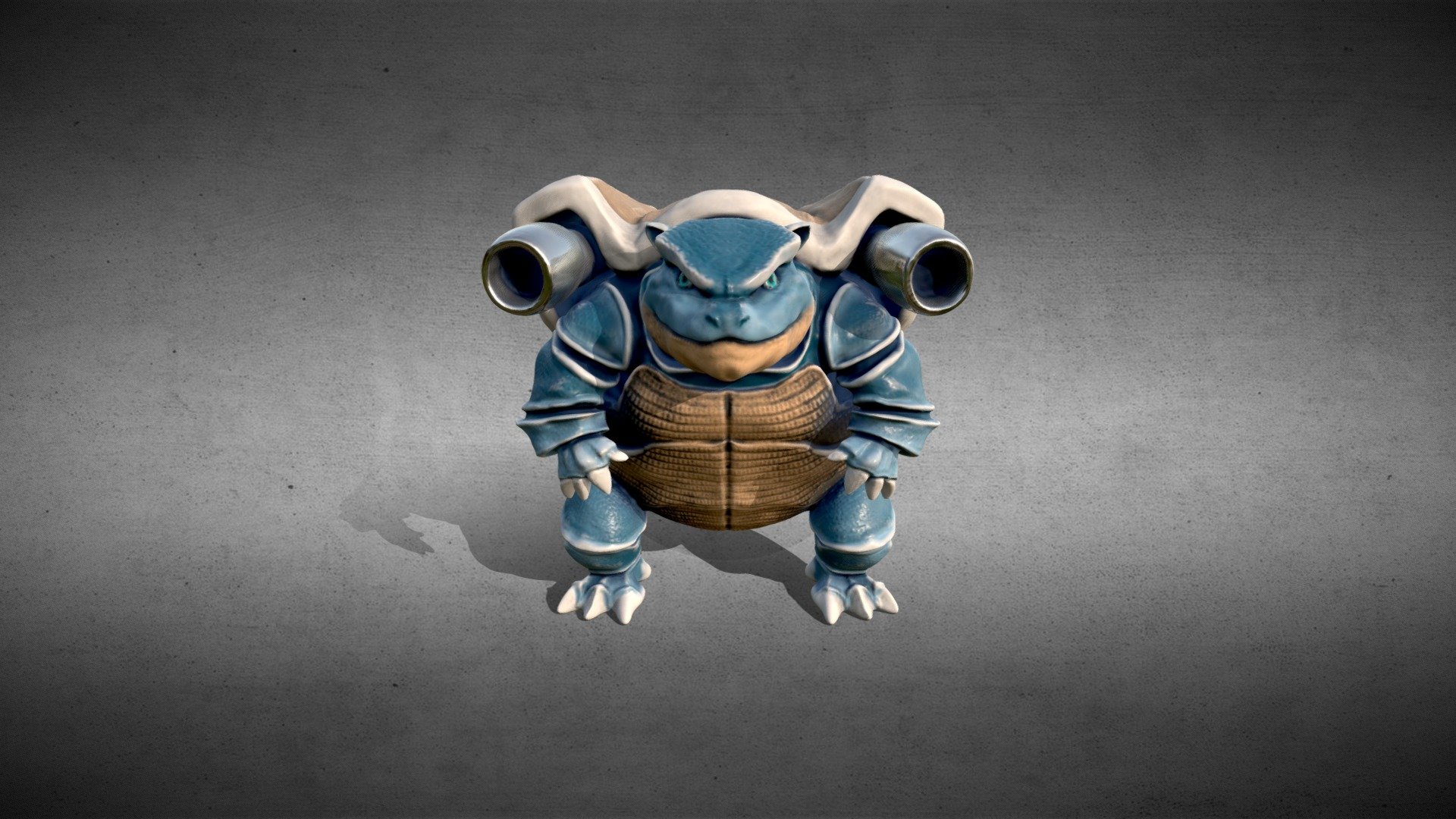 Blastoise 3d model