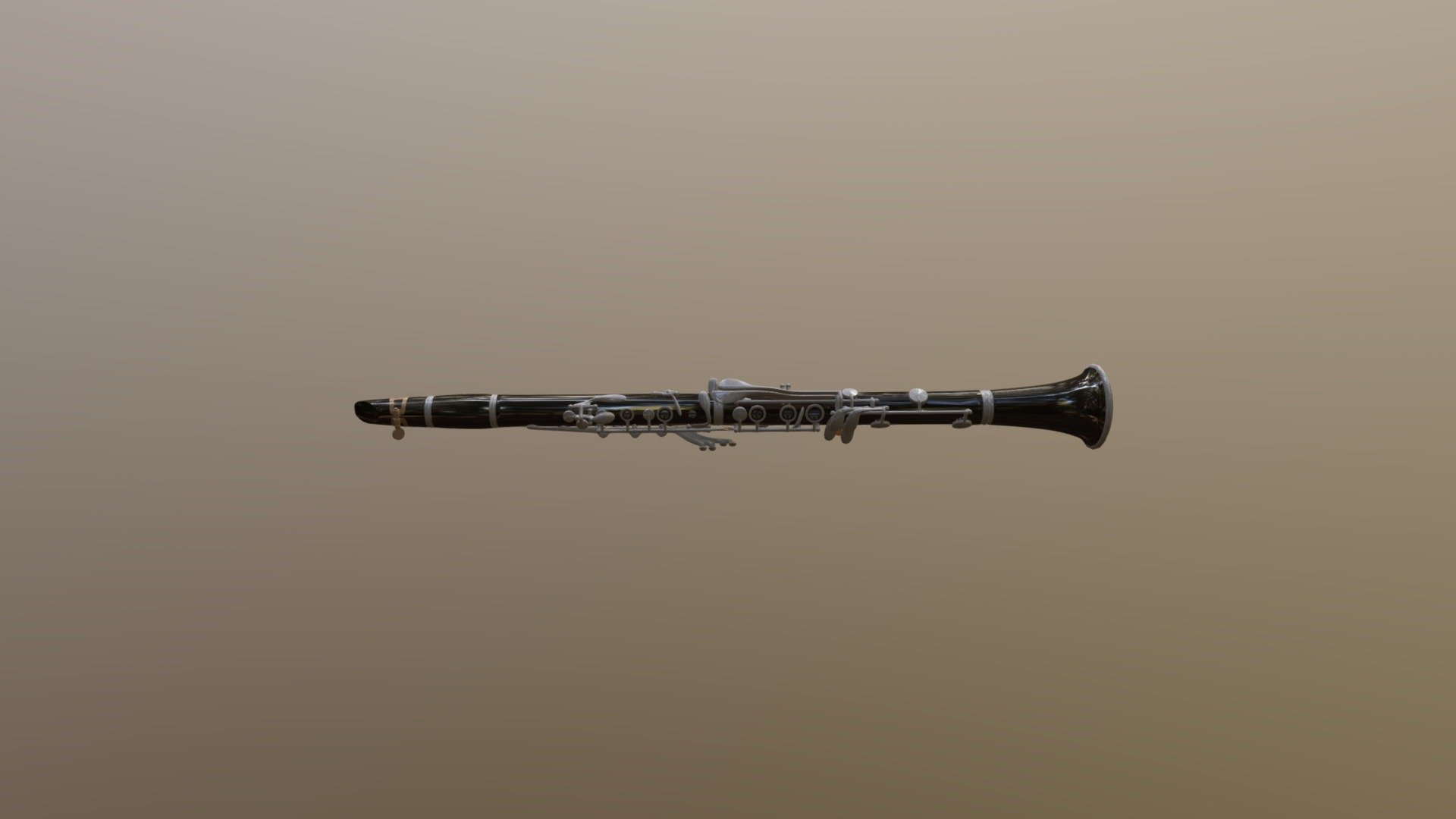 Clarinet Merge 3d model