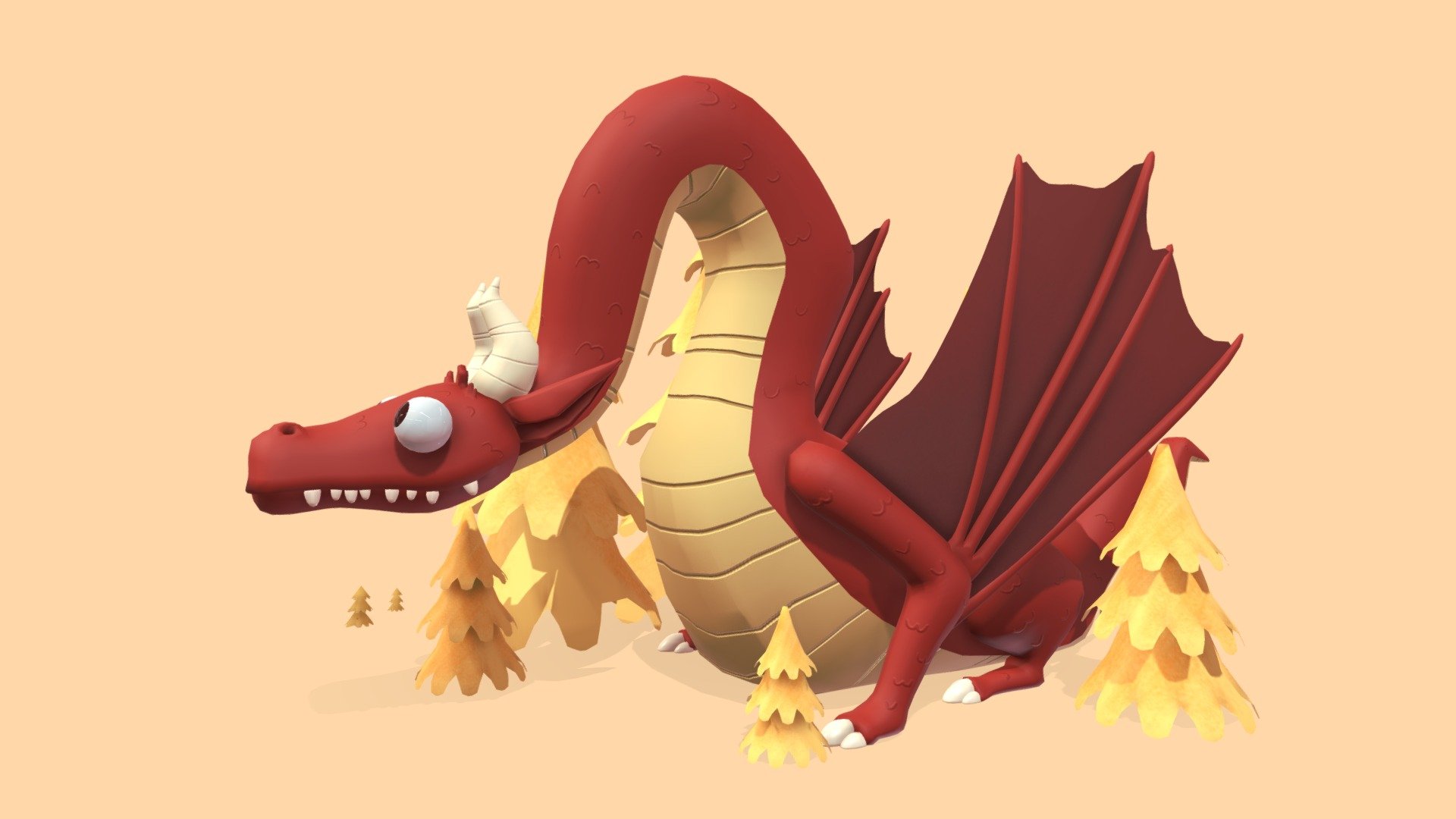 Forest dragon 3d model