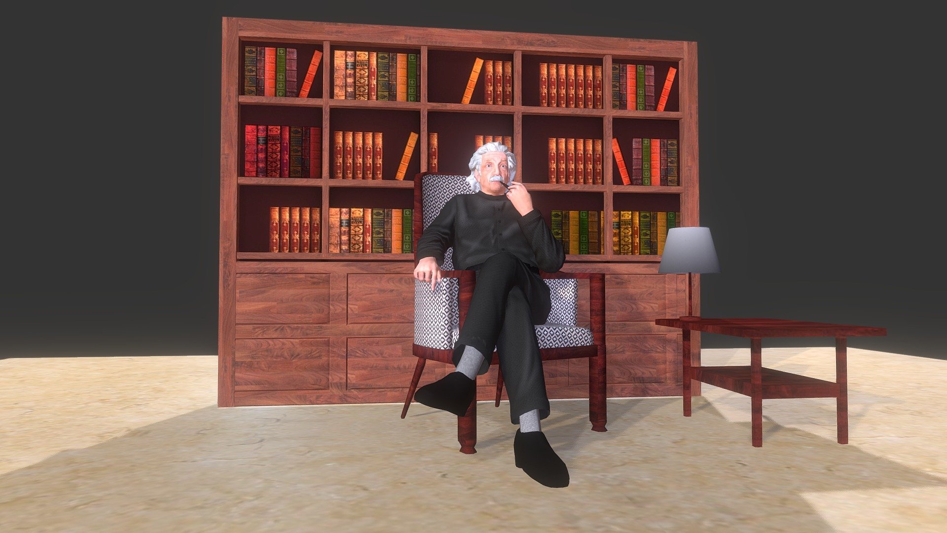 Albert Einstein 3d model