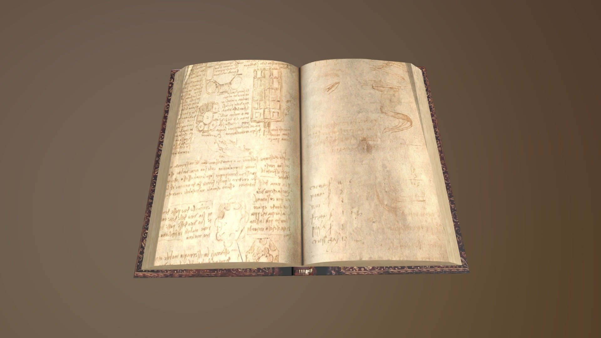 Old Book 3d model