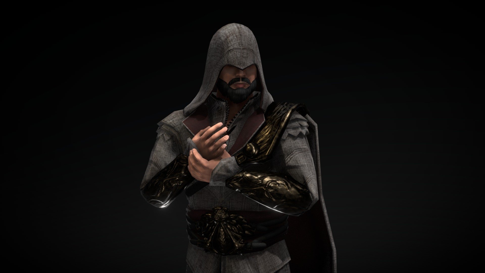 Ezio Auditore Dark Suit (Fanmade) 3d model