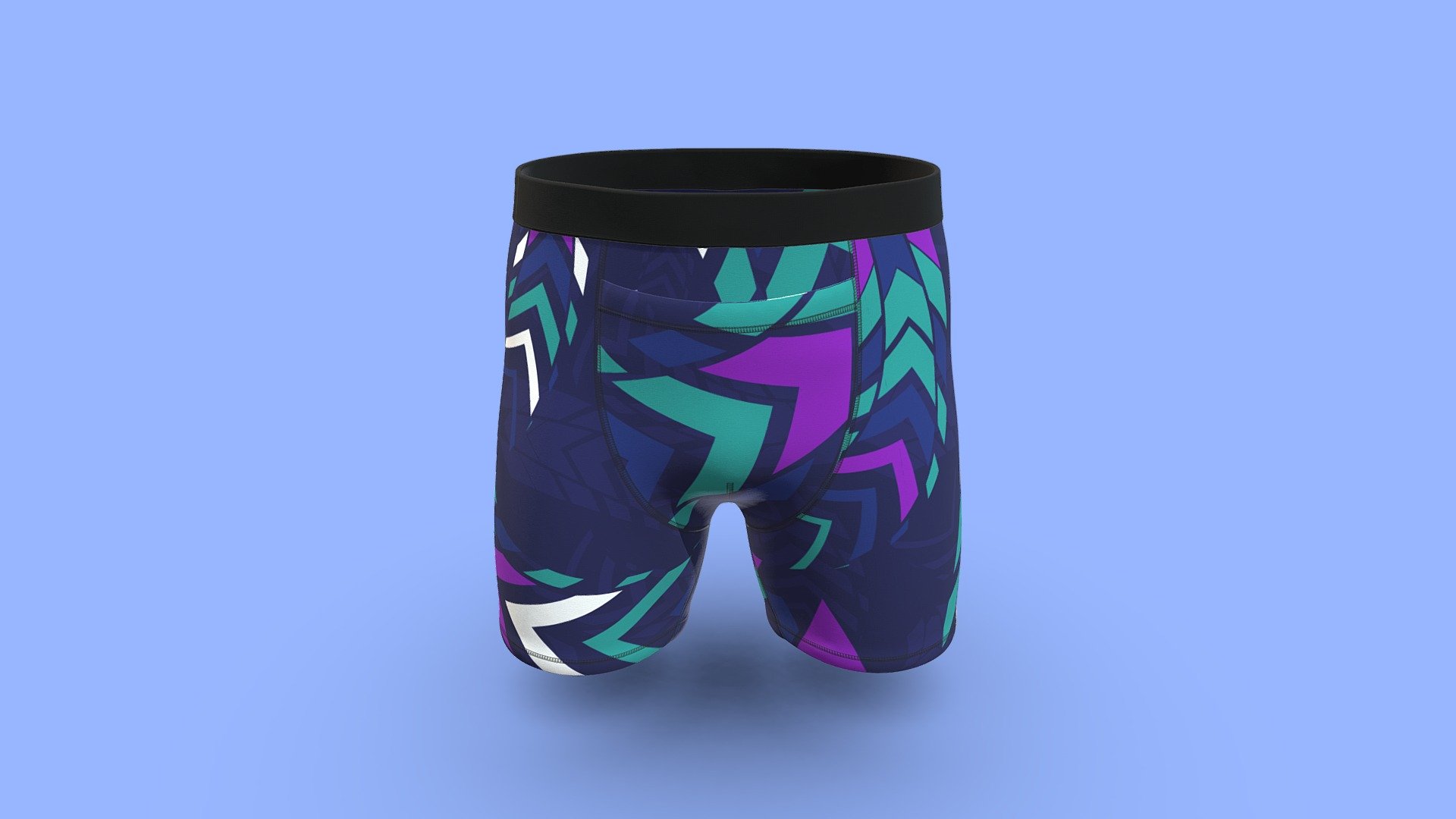 Printed Mens Boxer Briefs 3d model