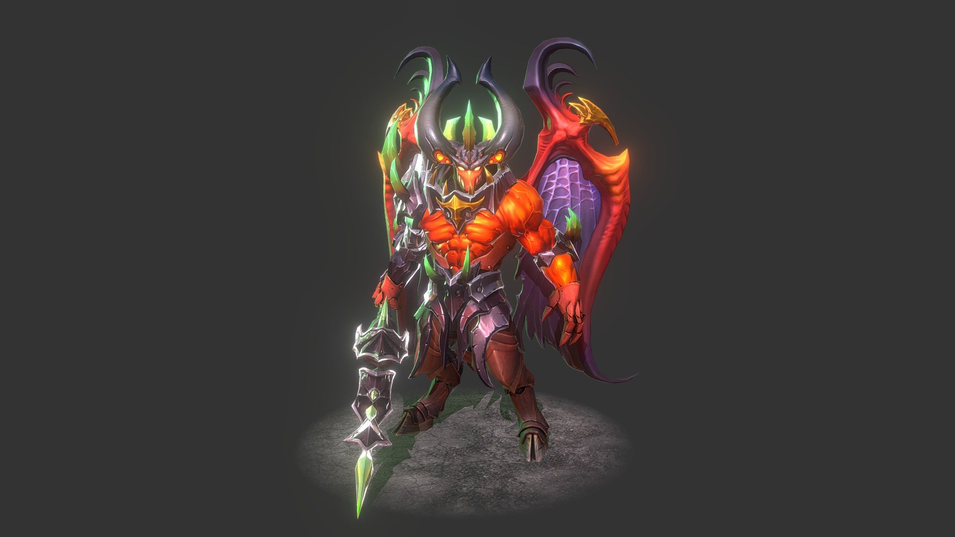 Abyss Balrogs green 3d model