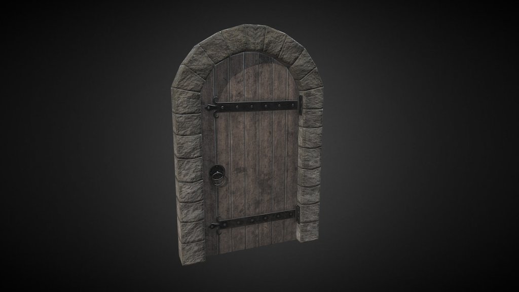 Medieval Door 3d model