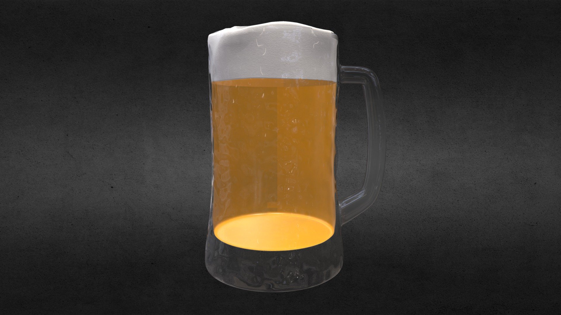 Glass Mug Beer 3d model