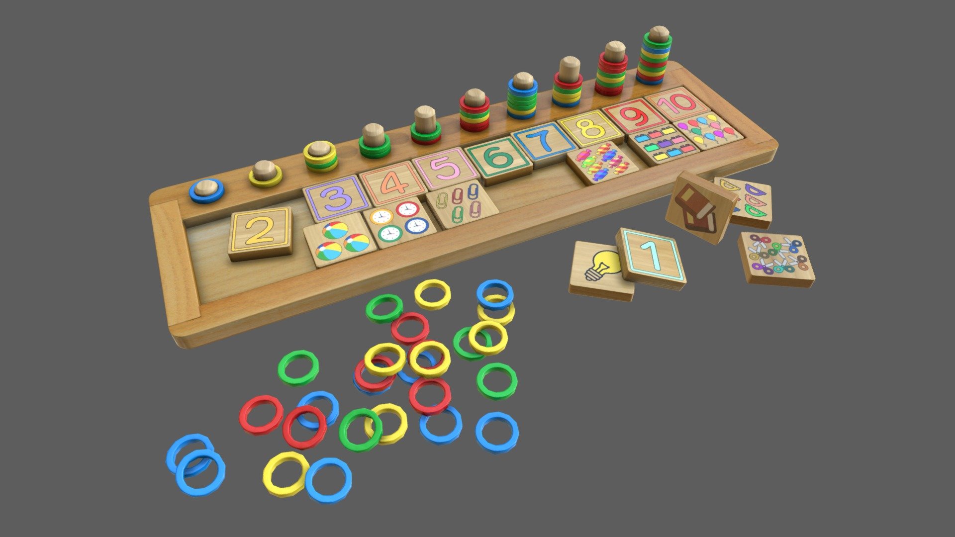 Educational toy 3d model