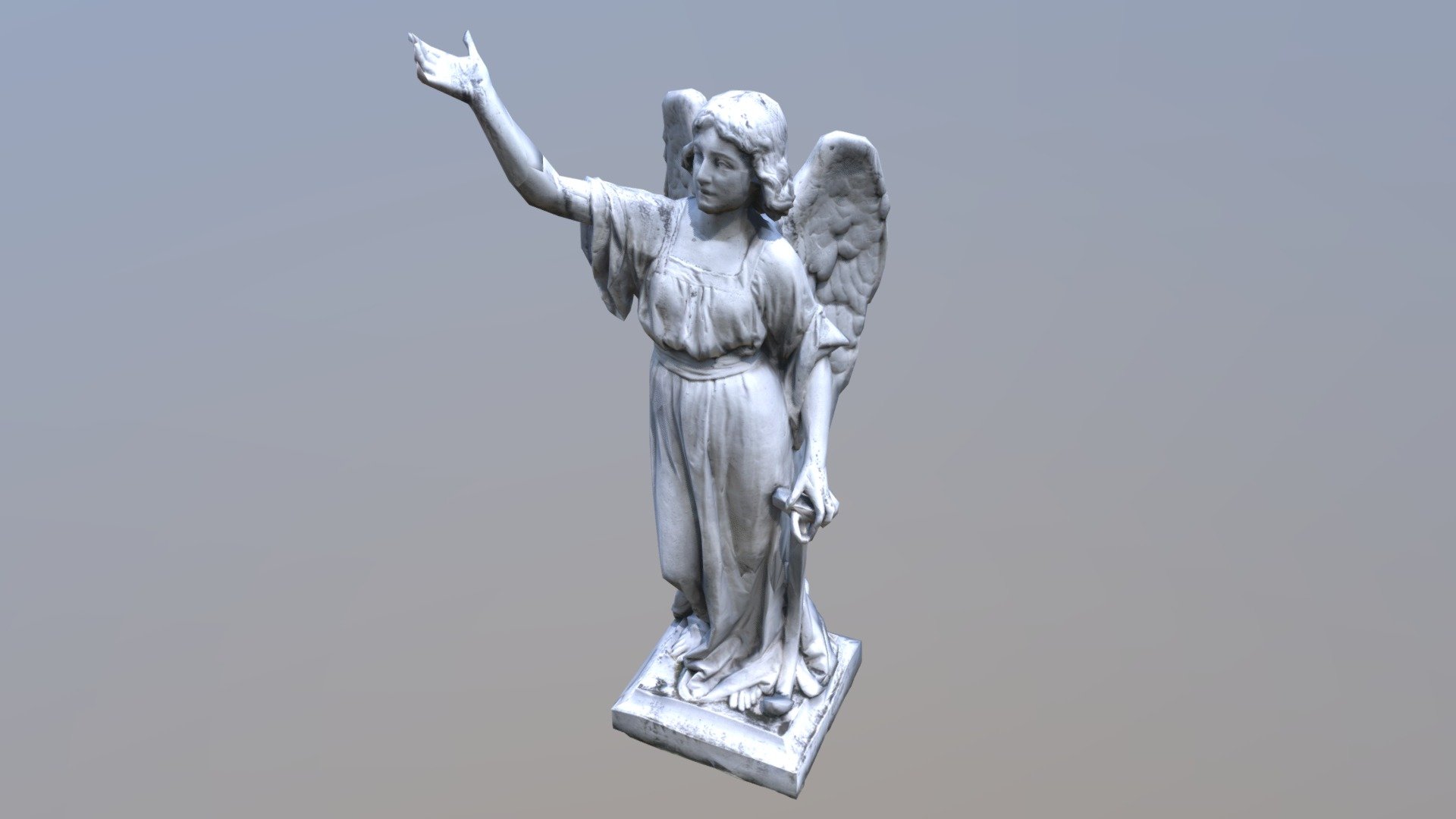 Angel Statue 7k 3d model