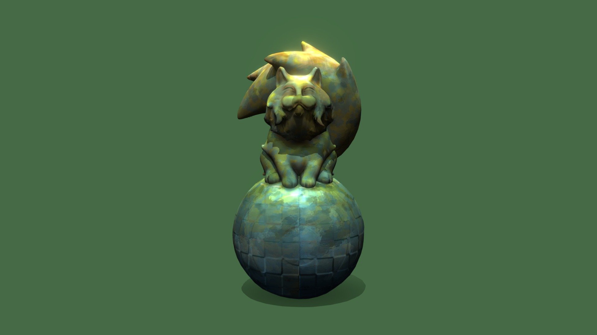 Cat Statue 3d model