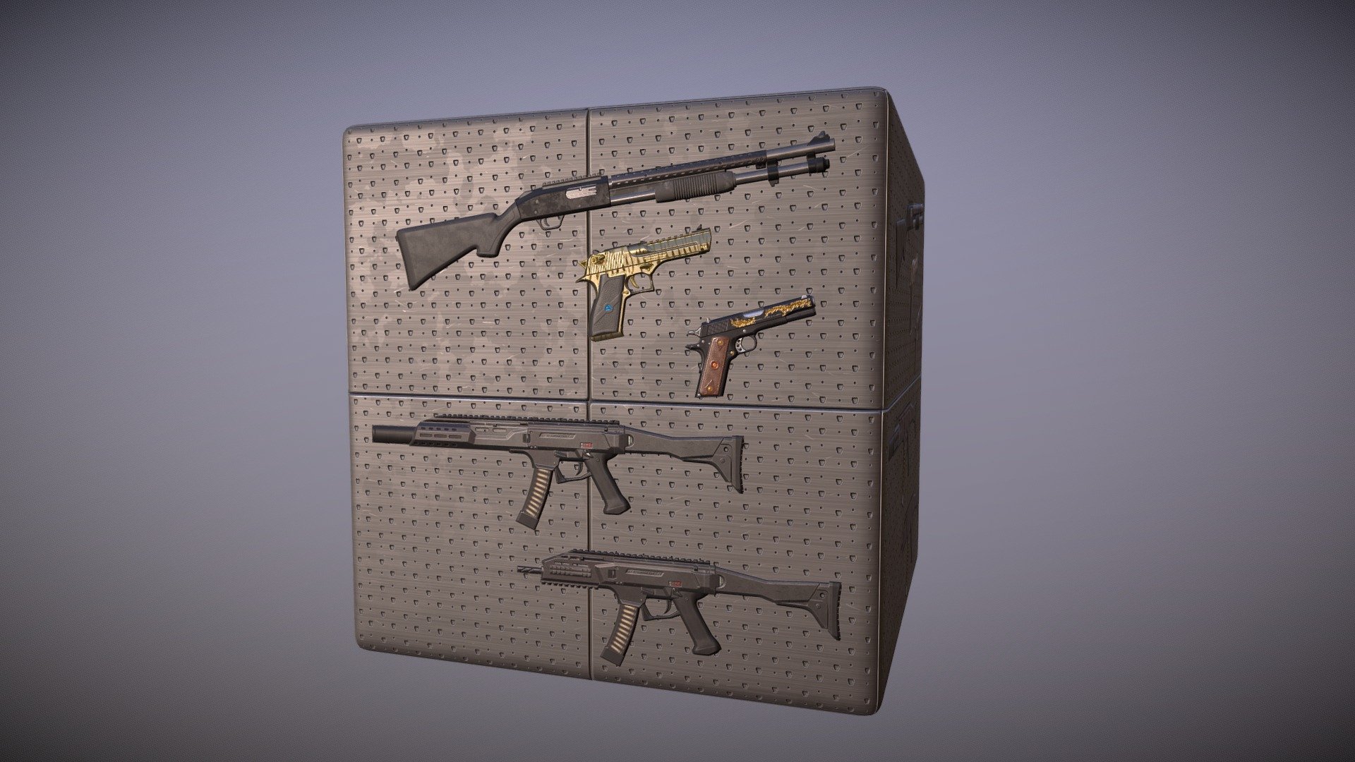 Gun Panel 3d model