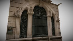 Antique Art Nouveau Window