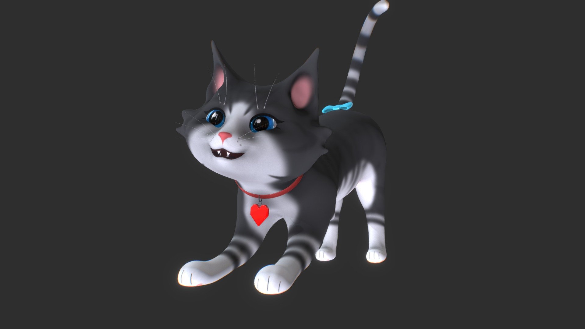 Playful Cat 3d model