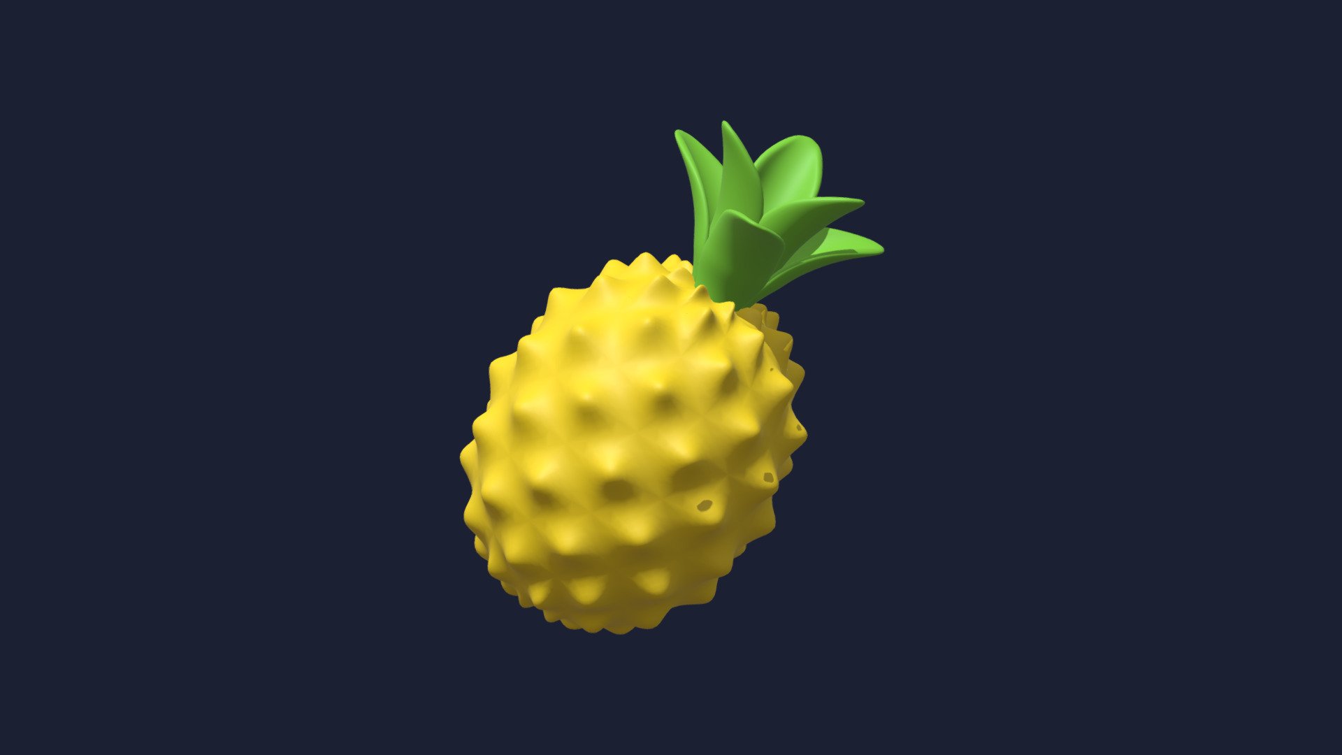 Pinapple Icon 3d model