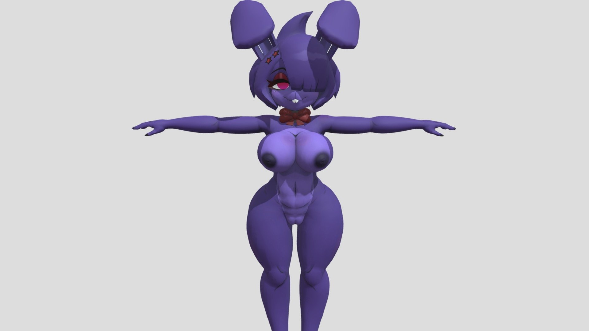 Bonfie-nude 3d model