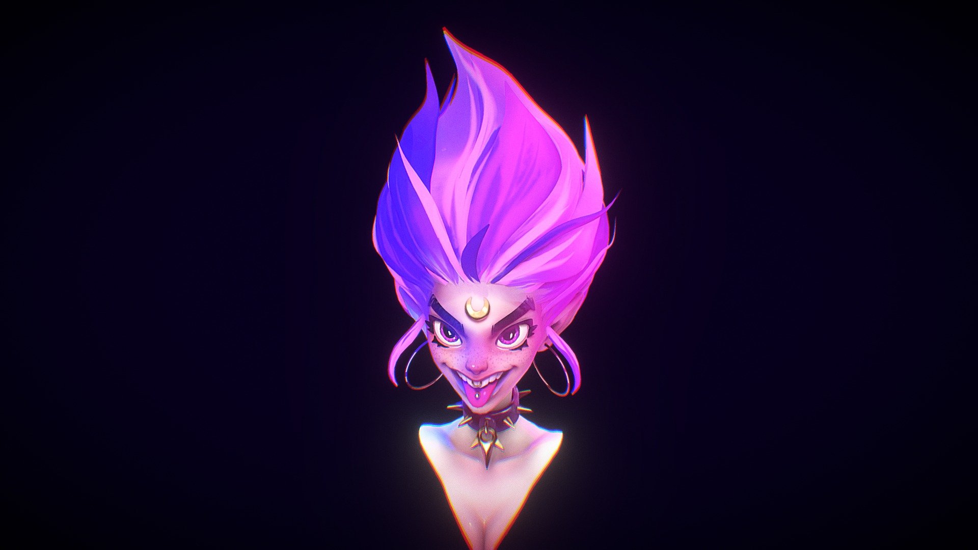 Neon Pixie 3d model