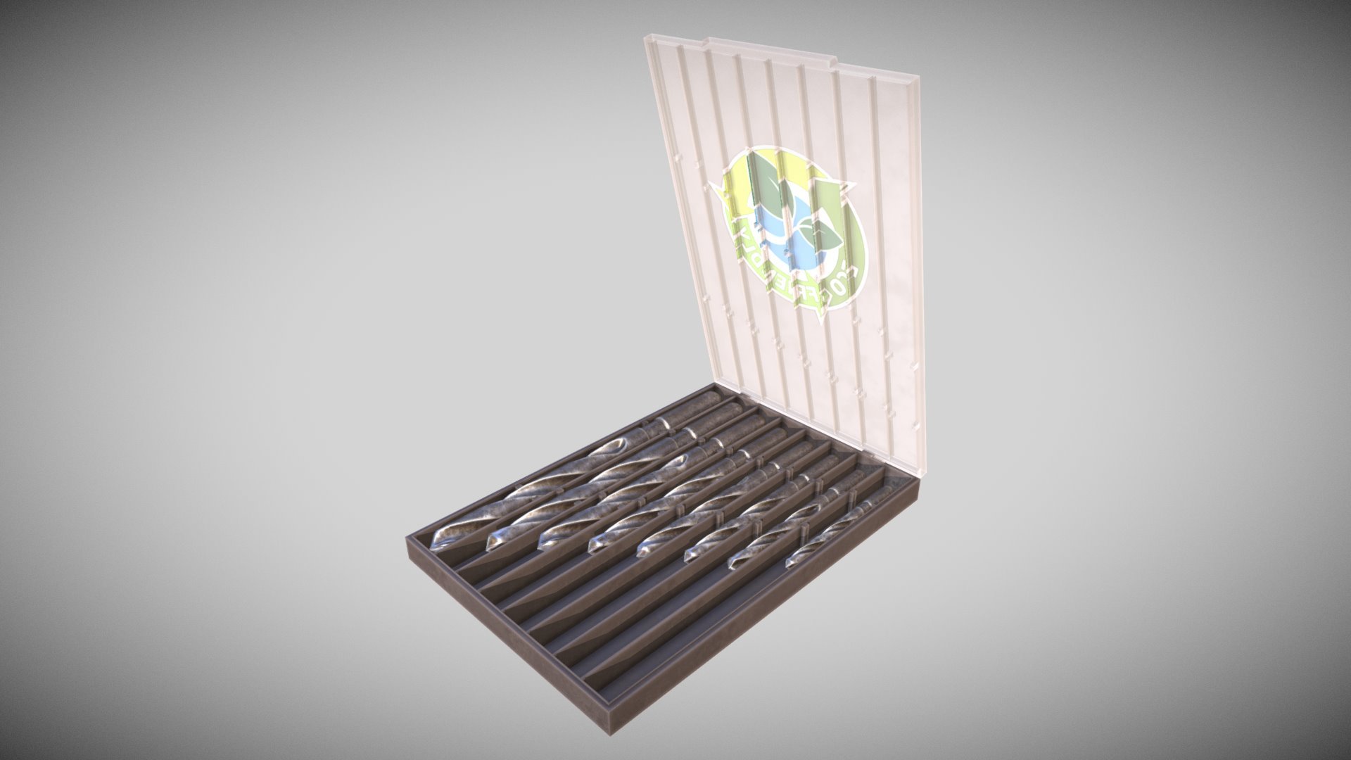 Drill Bit Box 3d model