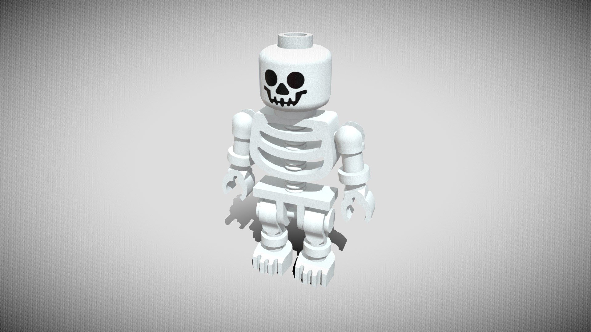 Lego skeleton minifigure gen174a 3d model