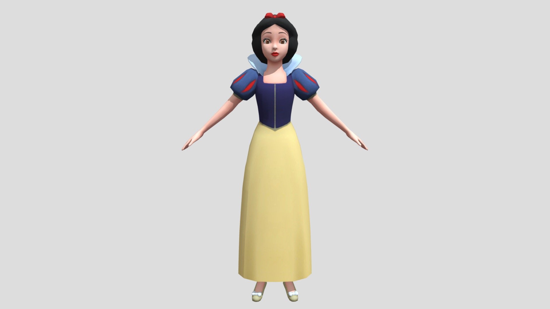 Snow White 3D Model 3d model