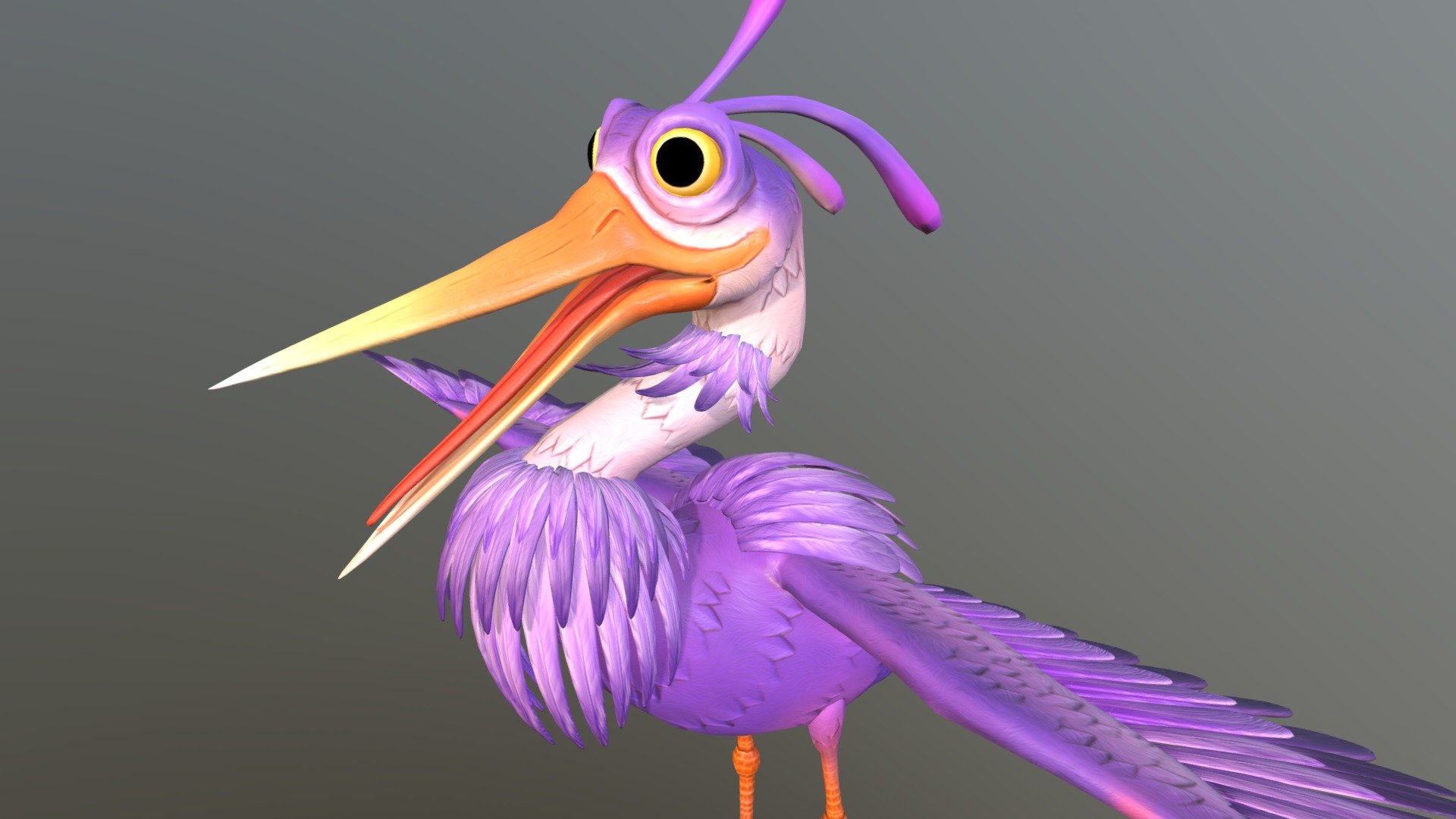 Heron_Bird 3d model