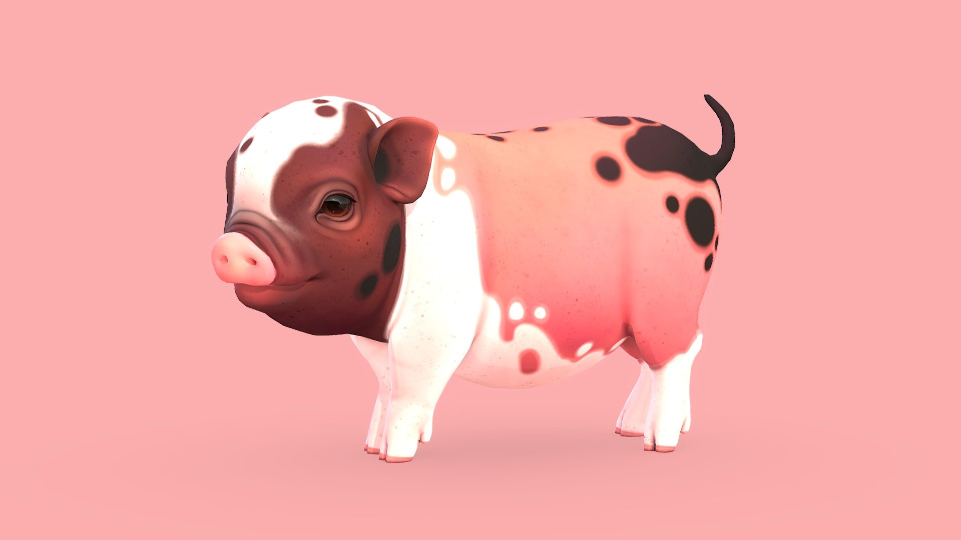 Mini Piglet 3d model