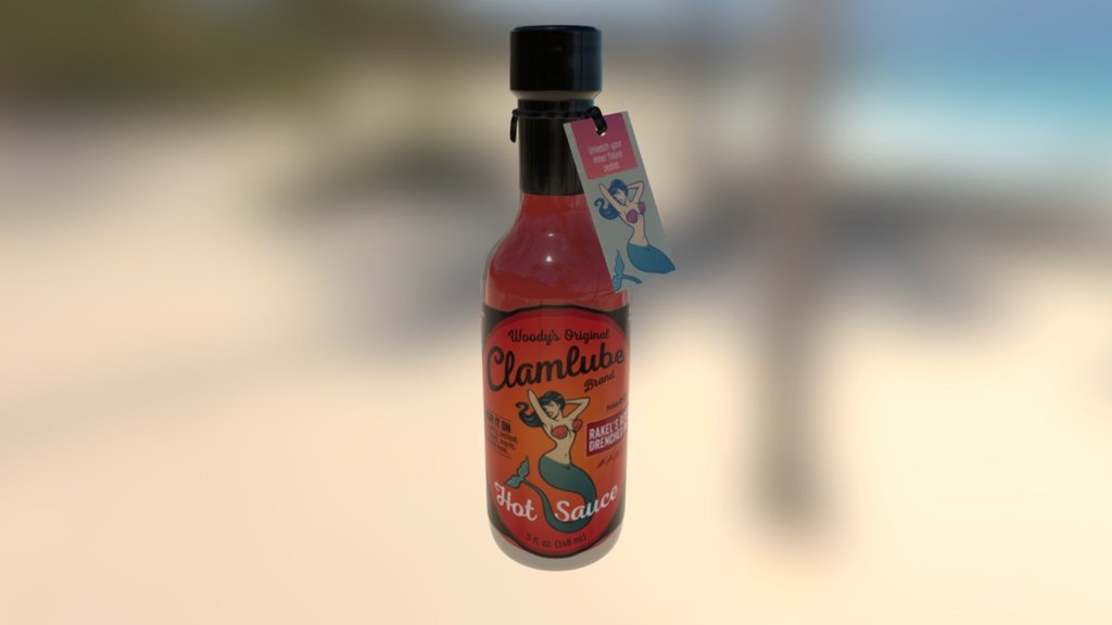 Hot-sauce-bottle-for-SKETCHFAB 3d model