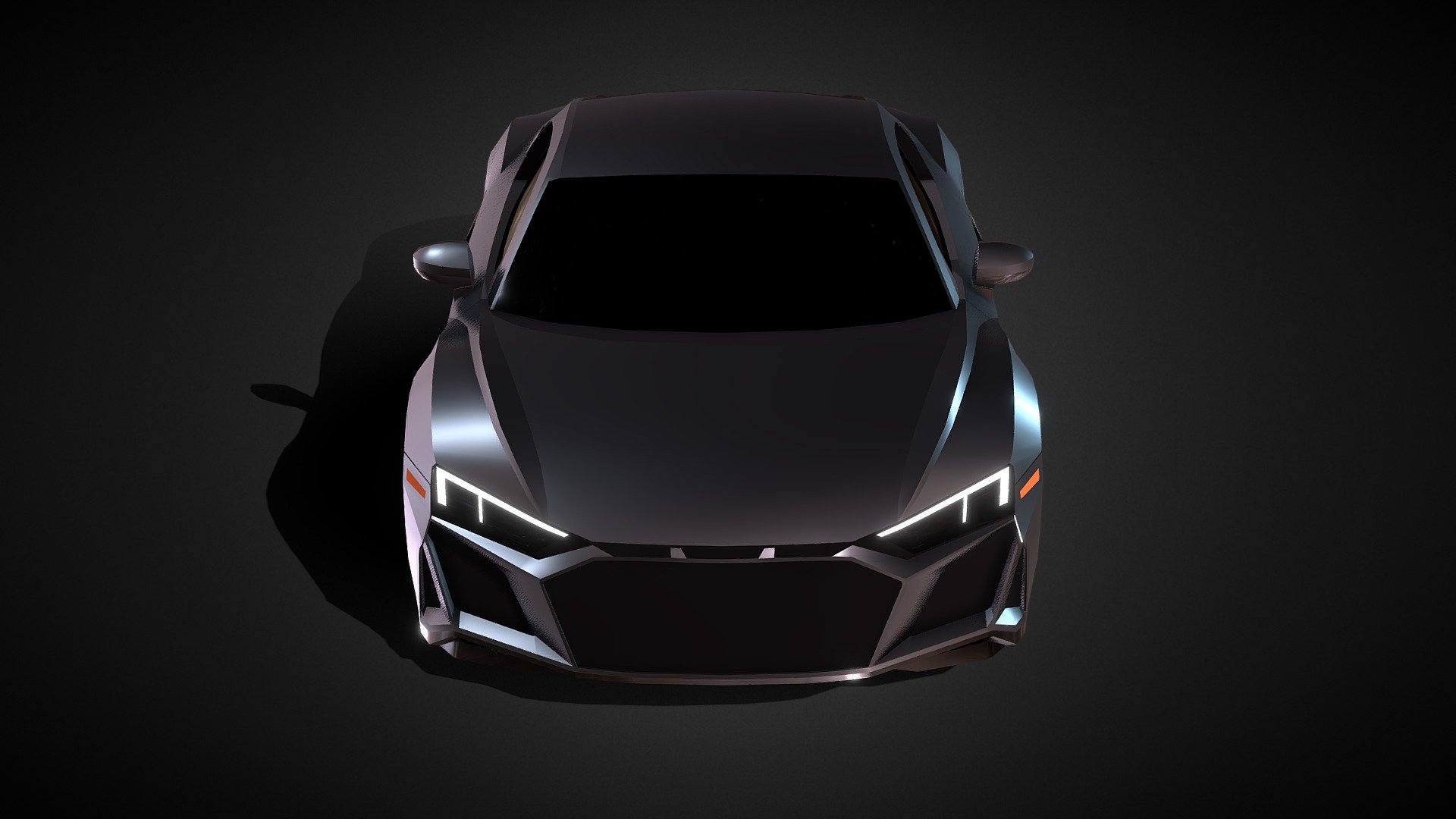 Audi R8 (low-poly) 3d model