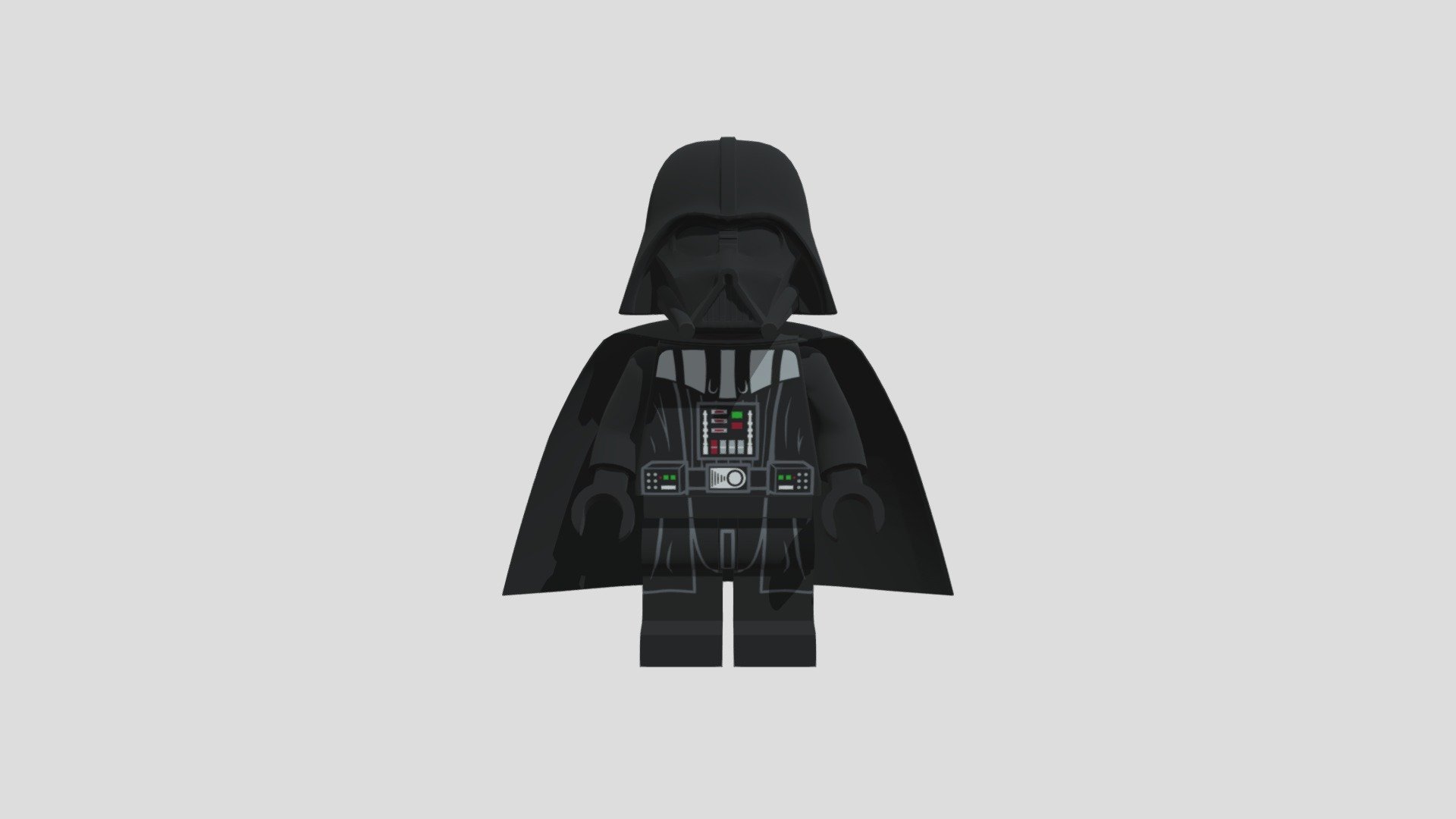 Lego Darth Vader Minifigure 3d model