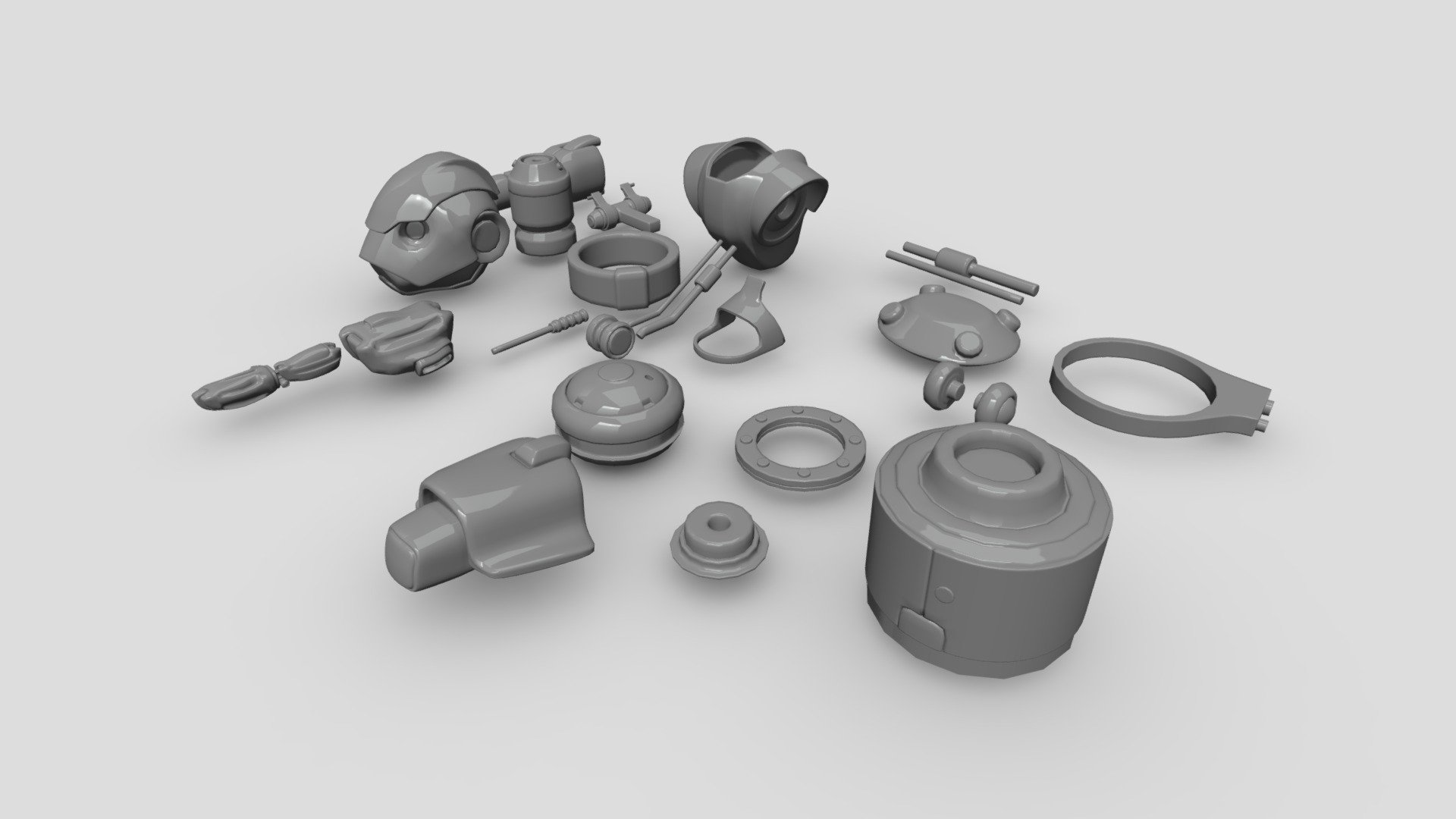 Mechanical Parts 3d model