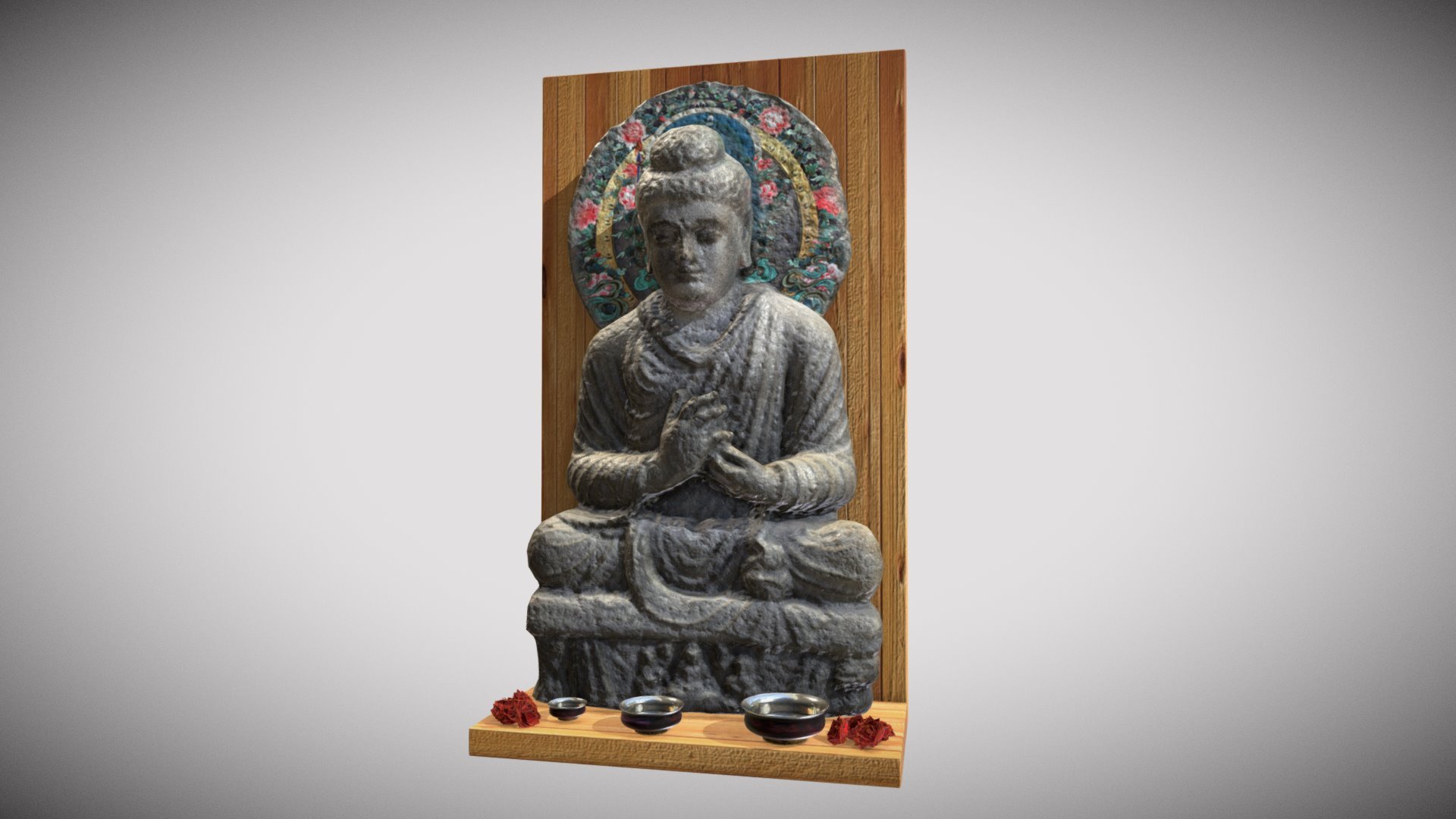 Buddha Mini Temple 3d model