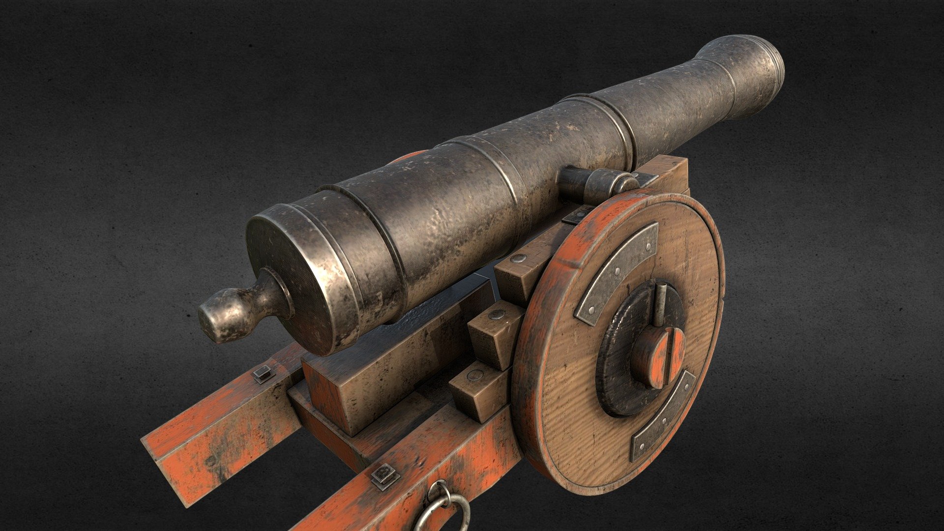 Cannon 2wheel 3d model