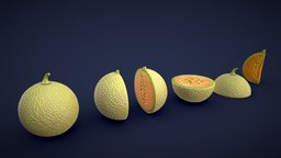 Stylized Cantaloupe