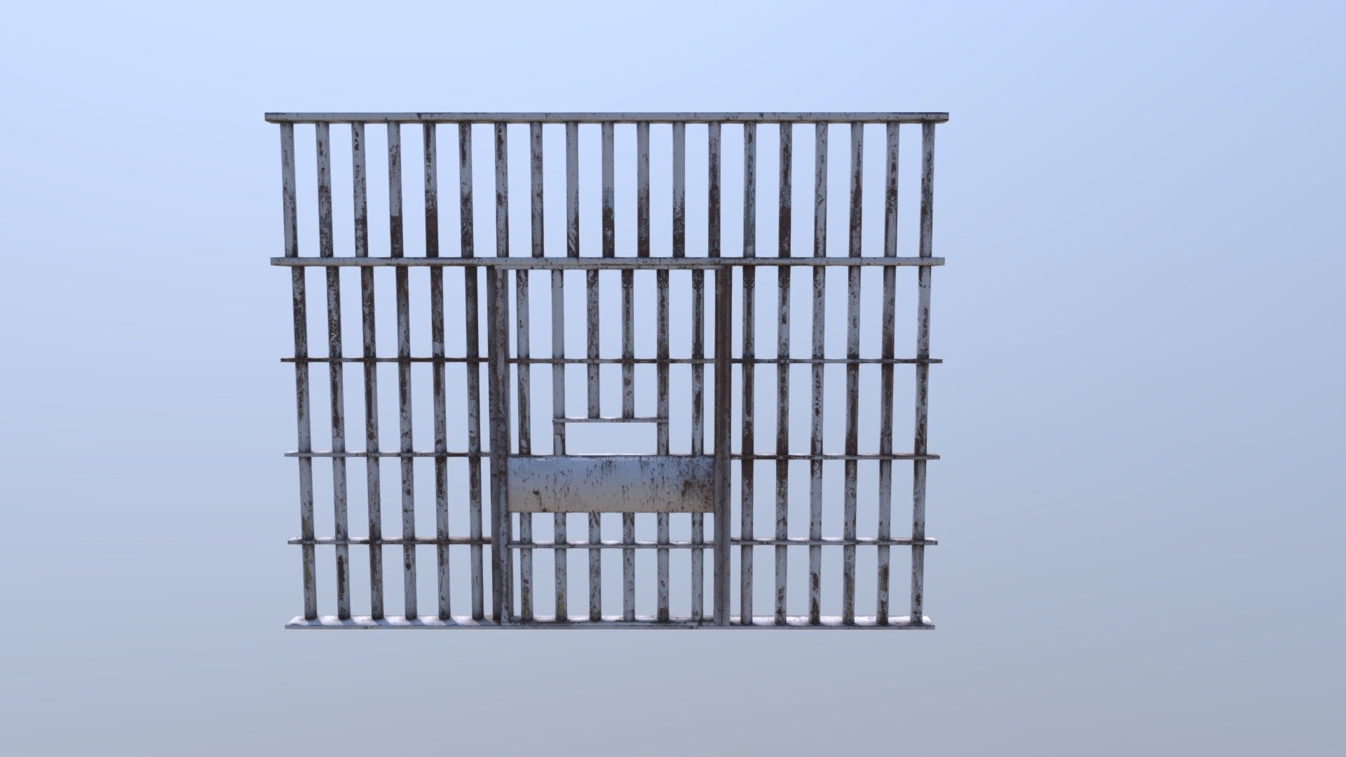 Prison cell door 3d model