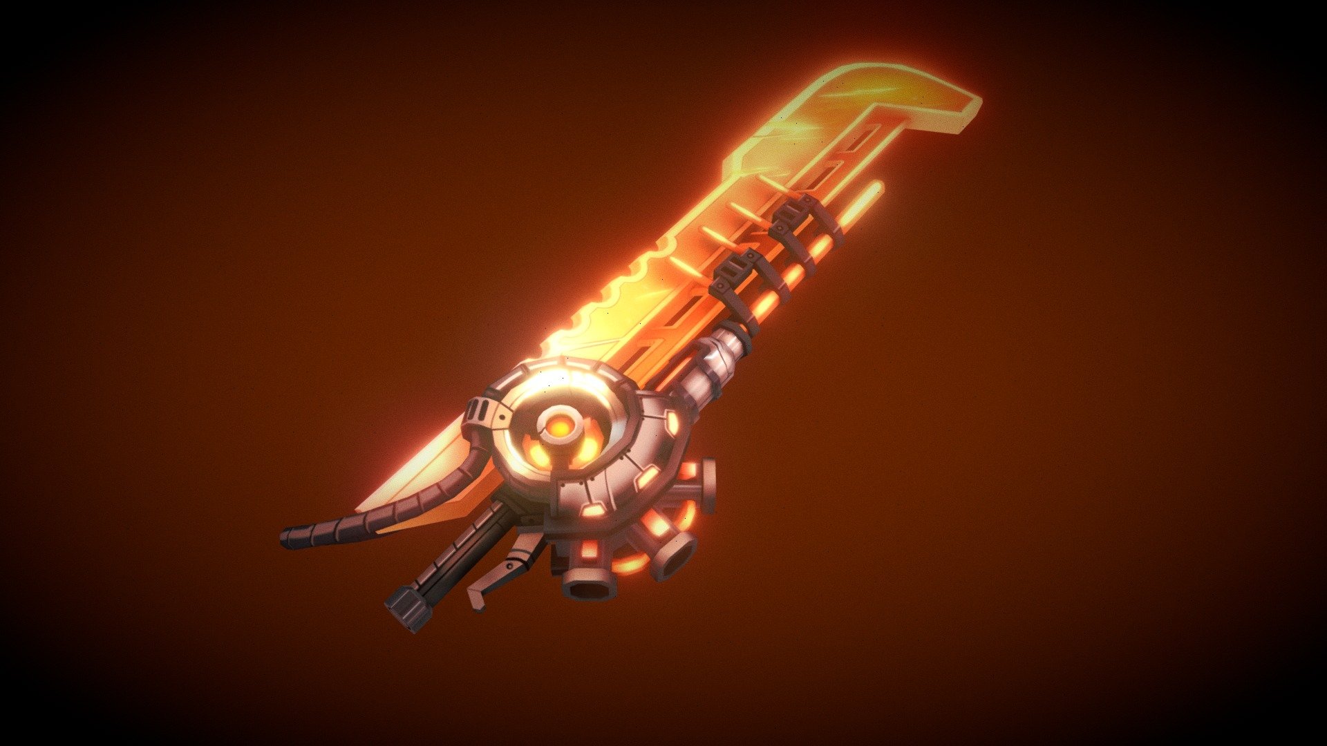 Ignescent sword 3d model