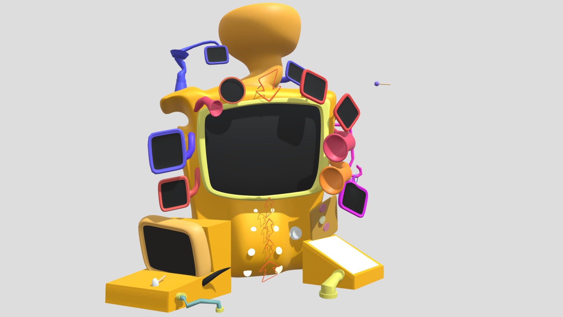 The Astonishing Contraption of Silliness 3d model