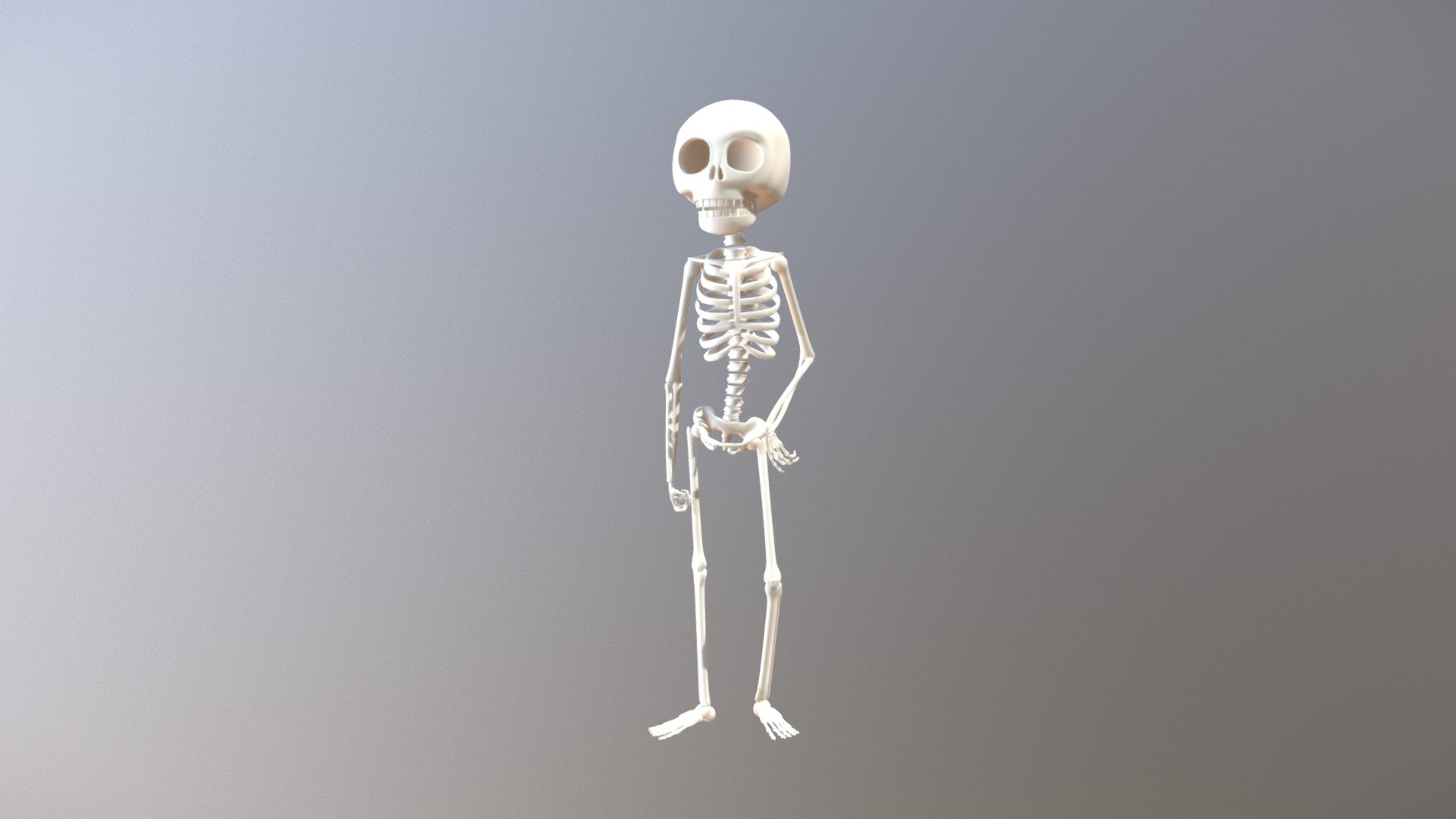 Stylized 3D Skeleton Model 3d model