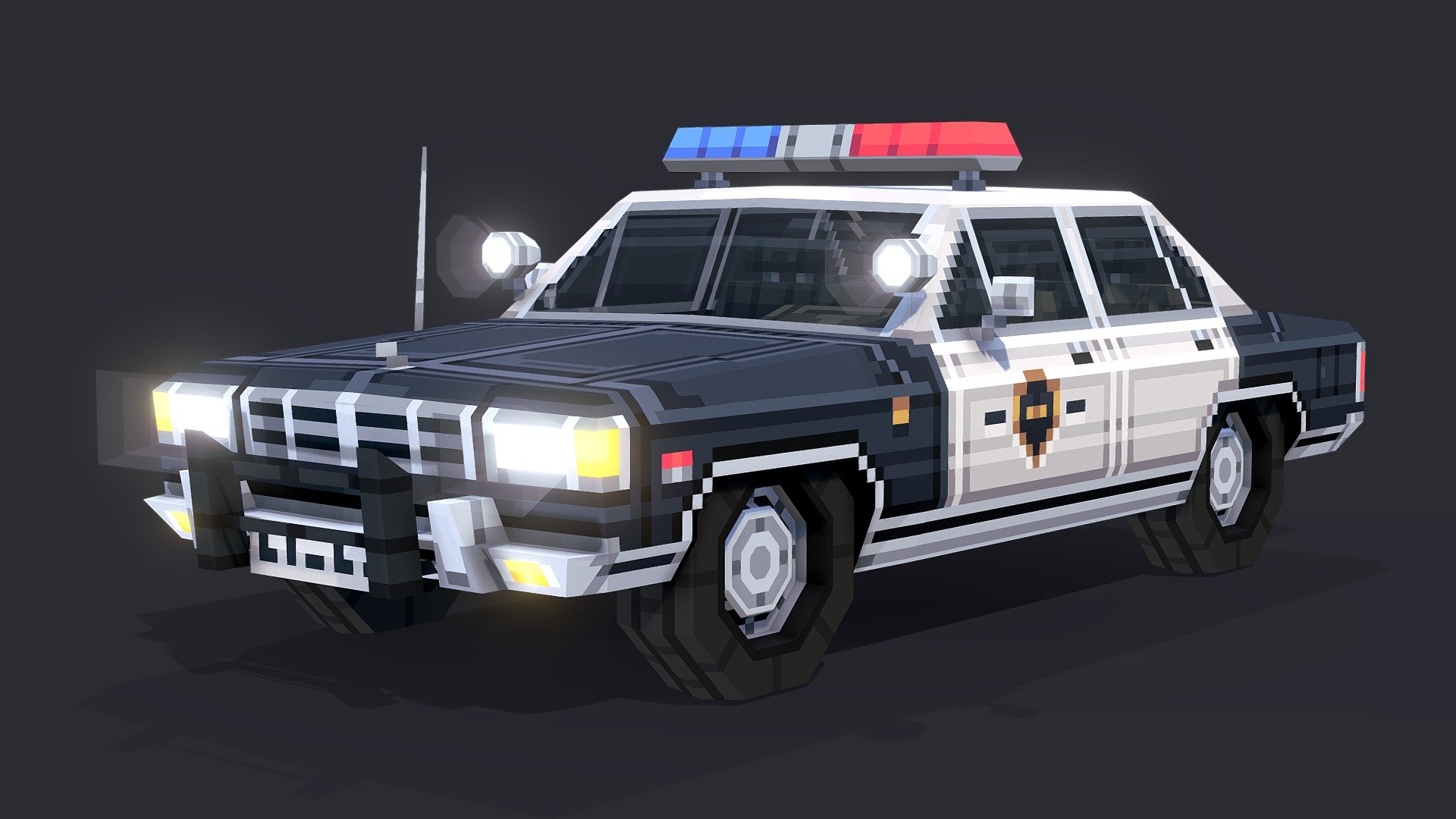 Police car 3d model