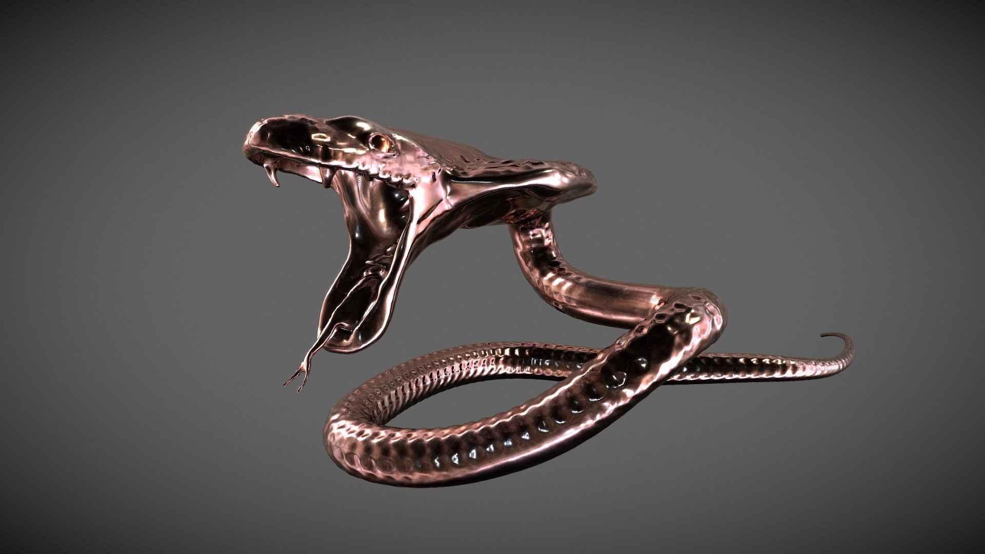 Metal Snake 3d model