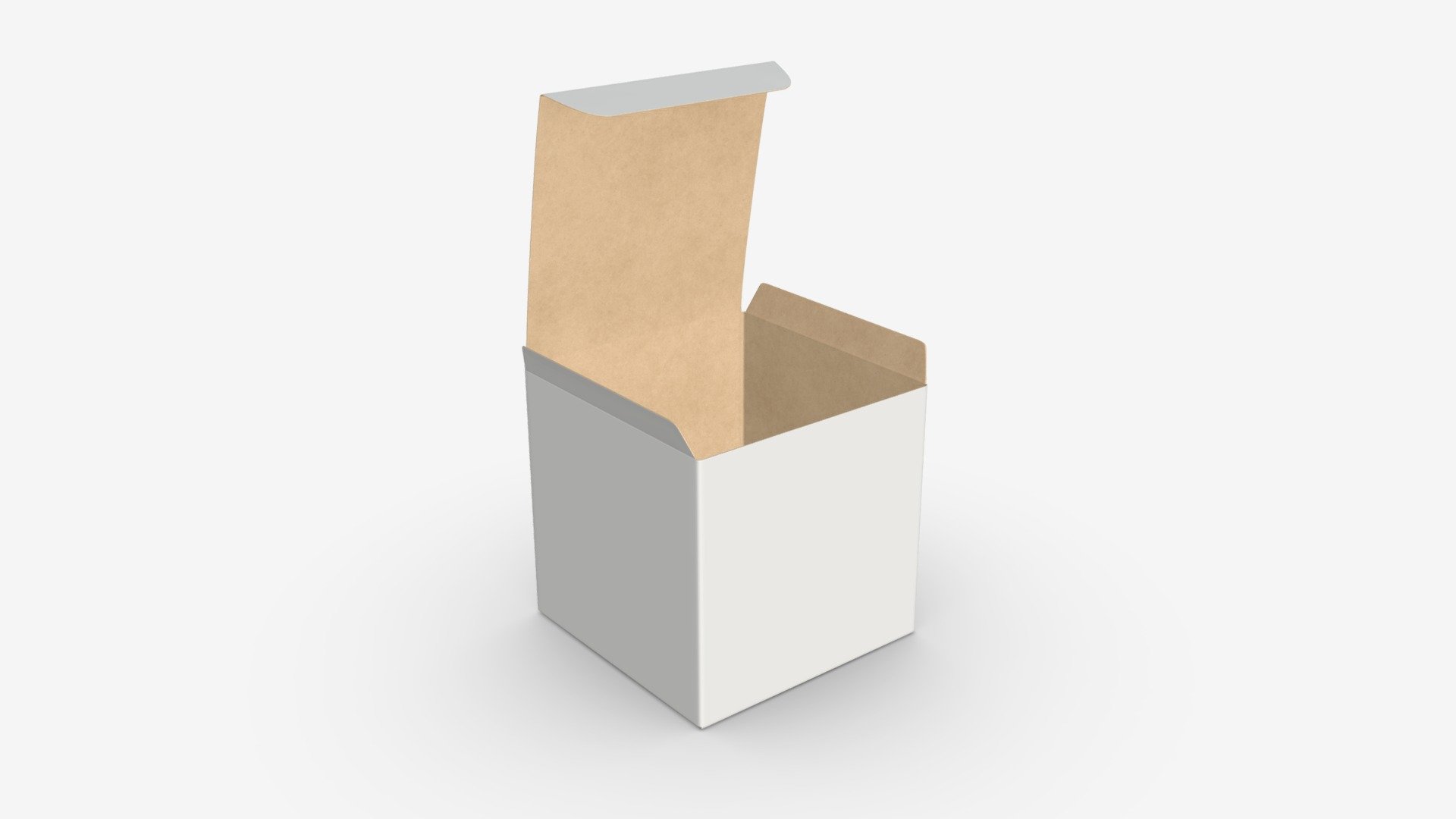 Gift box paper 06 opened 3d model