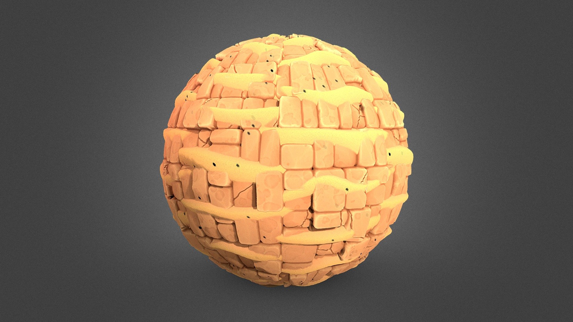 Stylized Sand Desert Tile Material 3d model