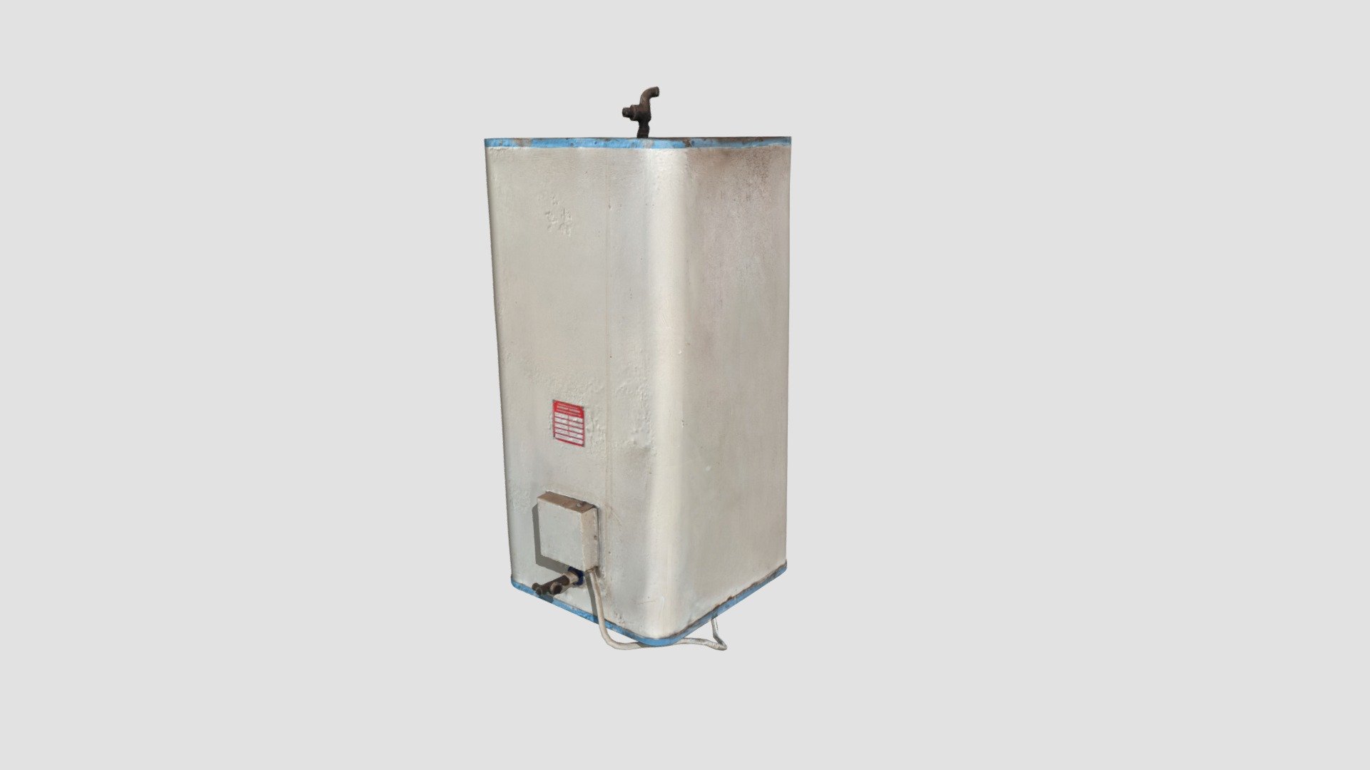 Rectangular Water Boiler 3d model