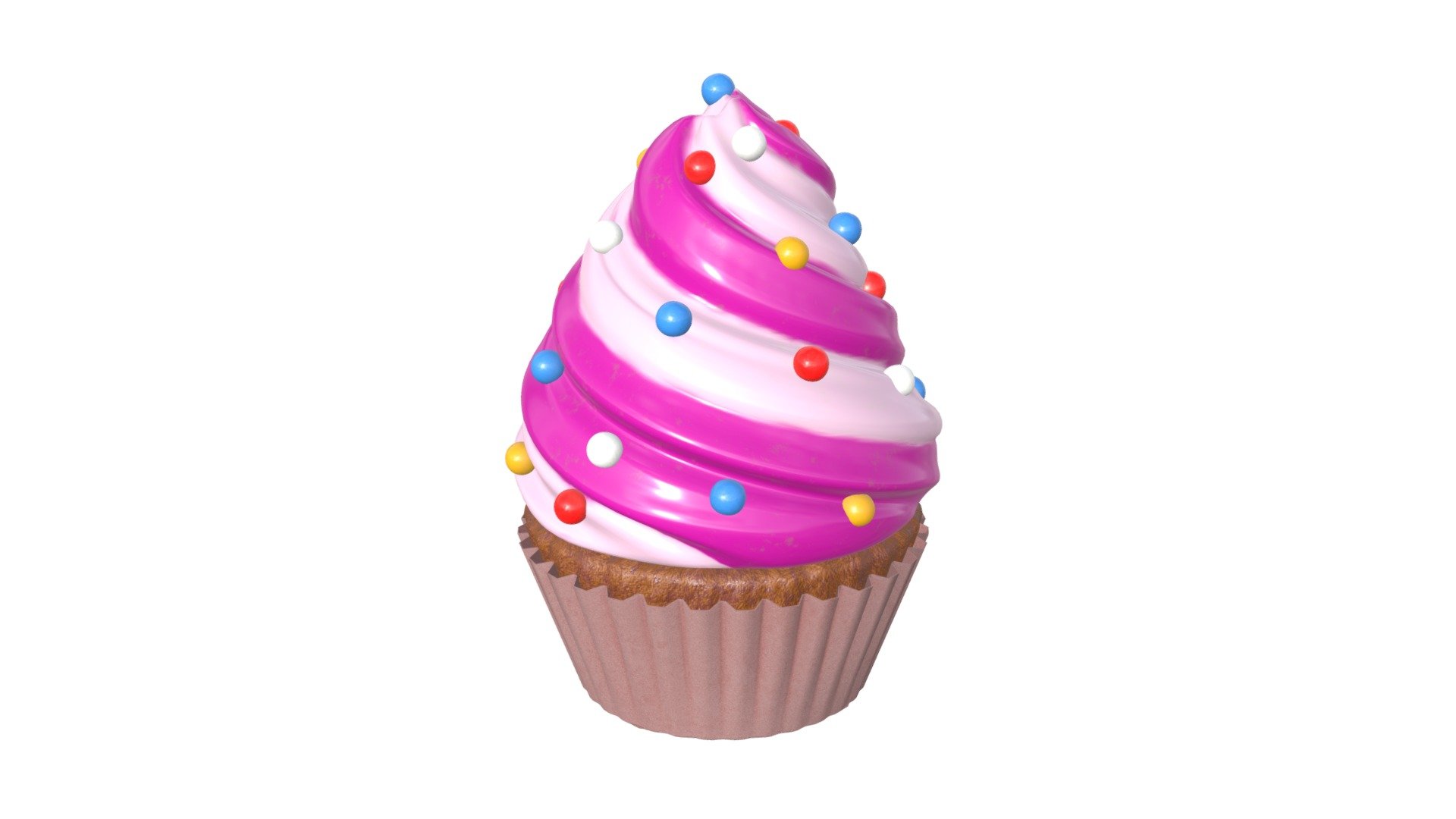 Сupcake wave 3d model